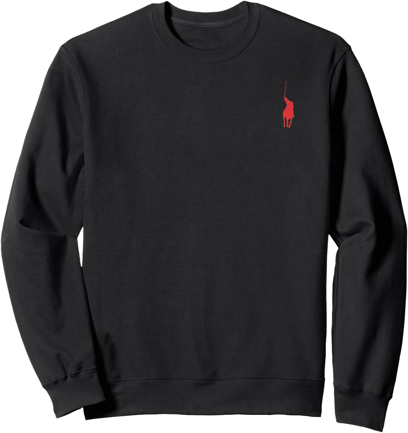 Pferd Polo Emblem Fashion Geschenk Sweatshirt - Sweatshirt | Black