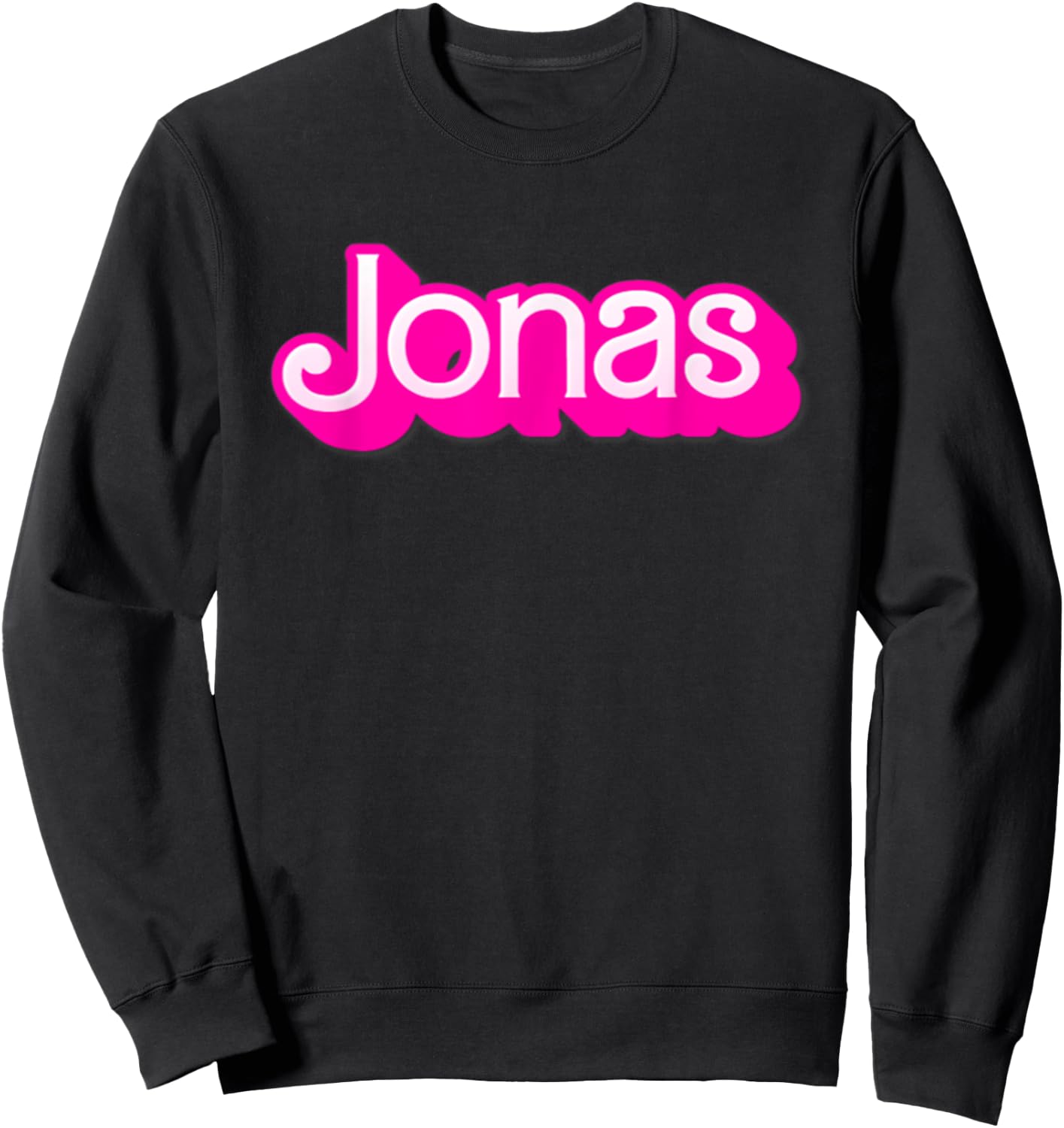 Jonas First Last Family Name-d Boy Girl Baby Birth-day Sweatshirt - Sweatshirt | Black