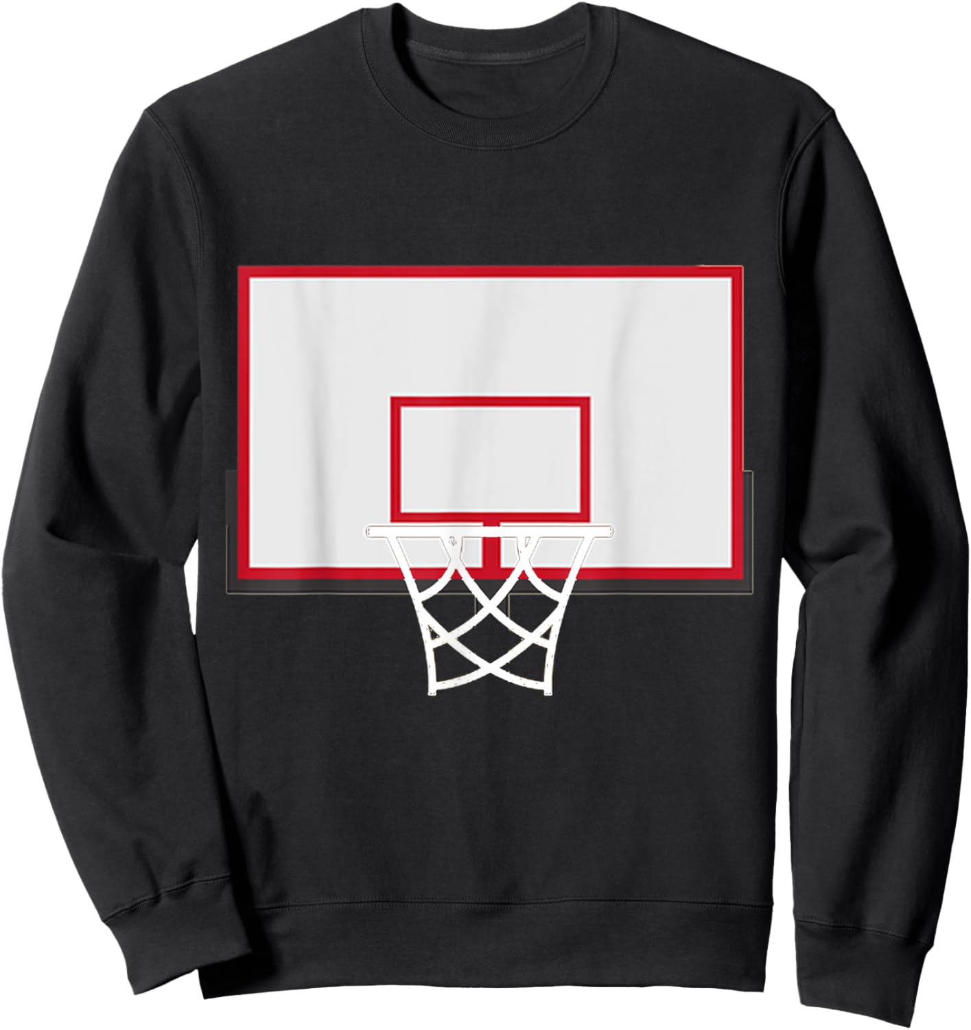 Basketball Backboard With Hoop Costume Shirt Rim Dunks Sweatshirt - Sweatshirt | Black