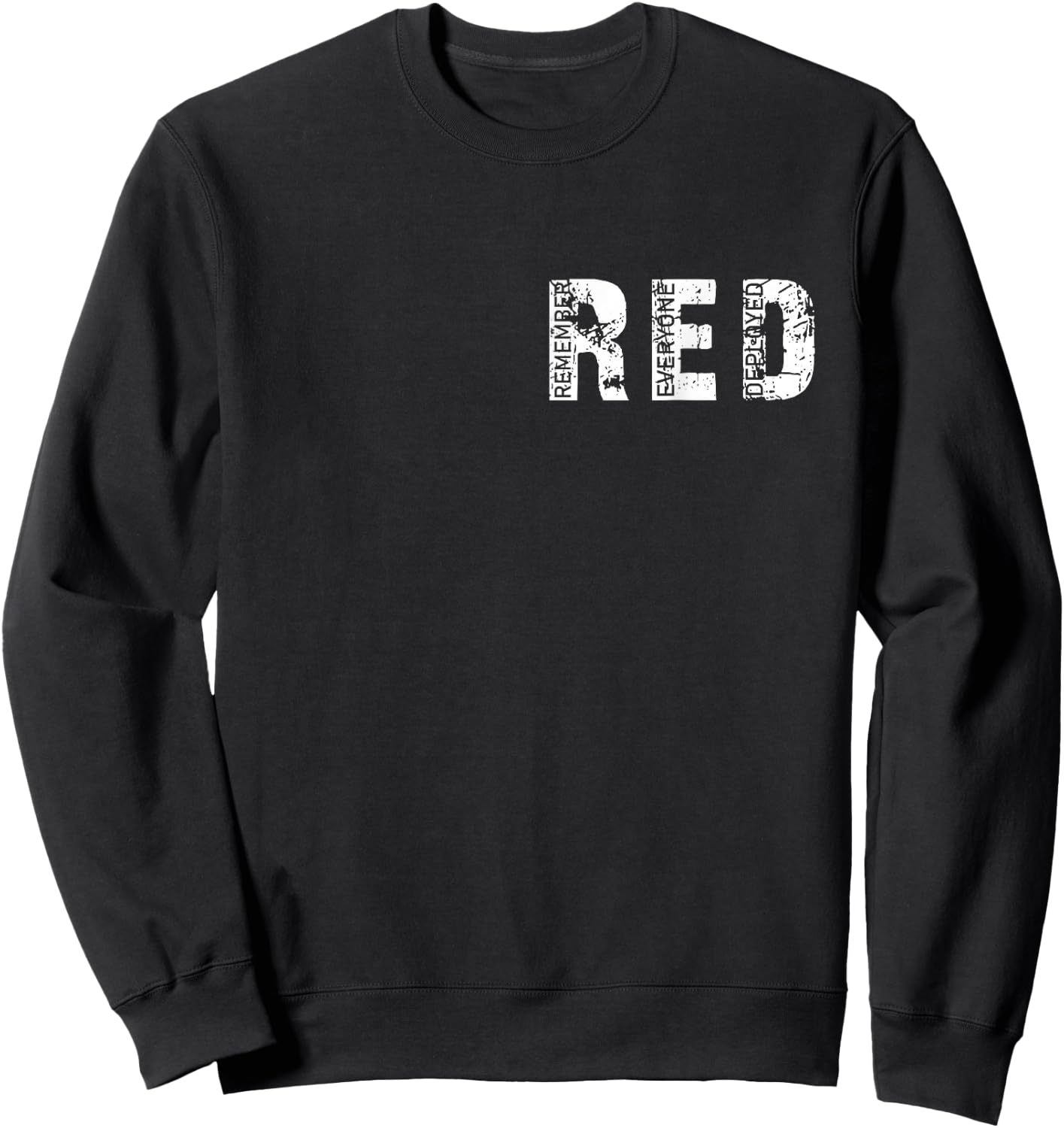 On Fridays We Wear Red Soldiers Veterans Day and Friday RED Sweatshirt - Sweatshirt | Black