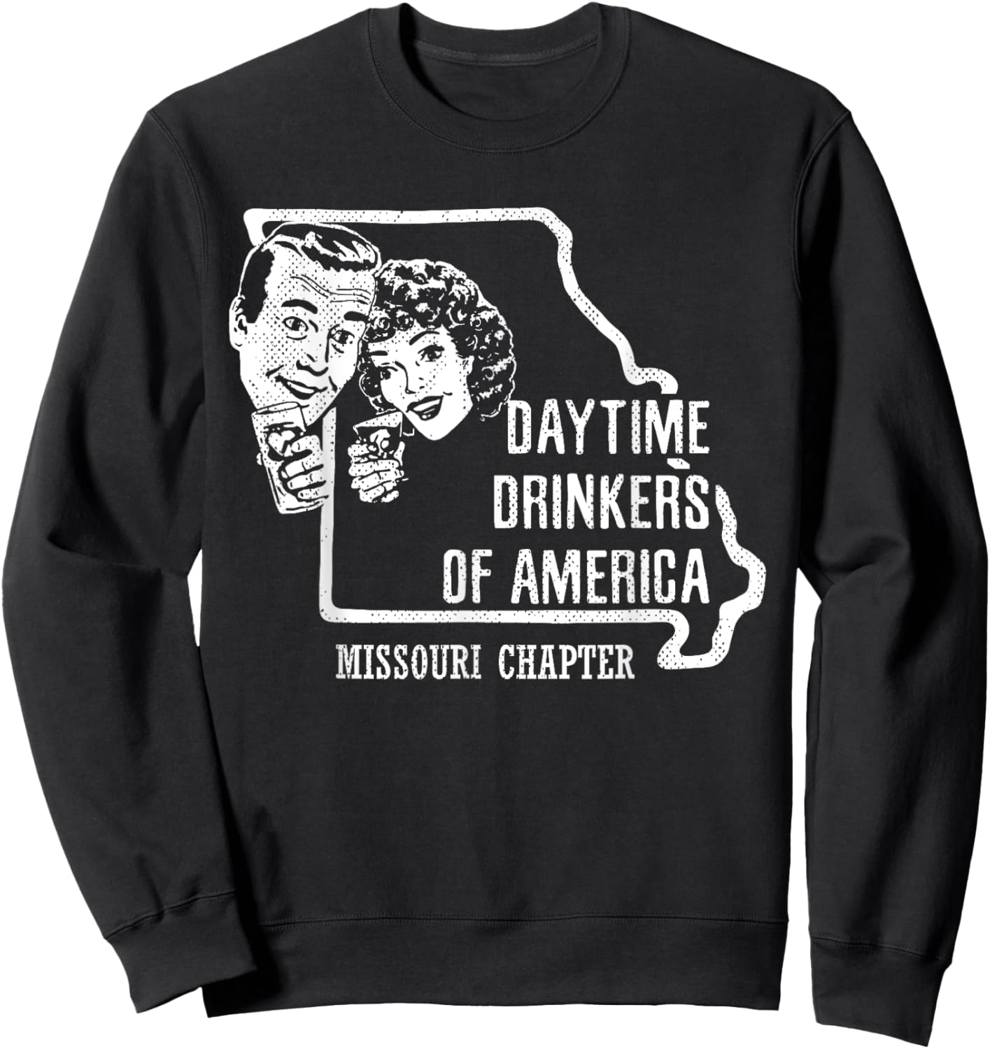 Missouri Day Drinking Shirt Beer Wine Drinker Alcohol Gift Sweatshirt - Sweatshirt | Black