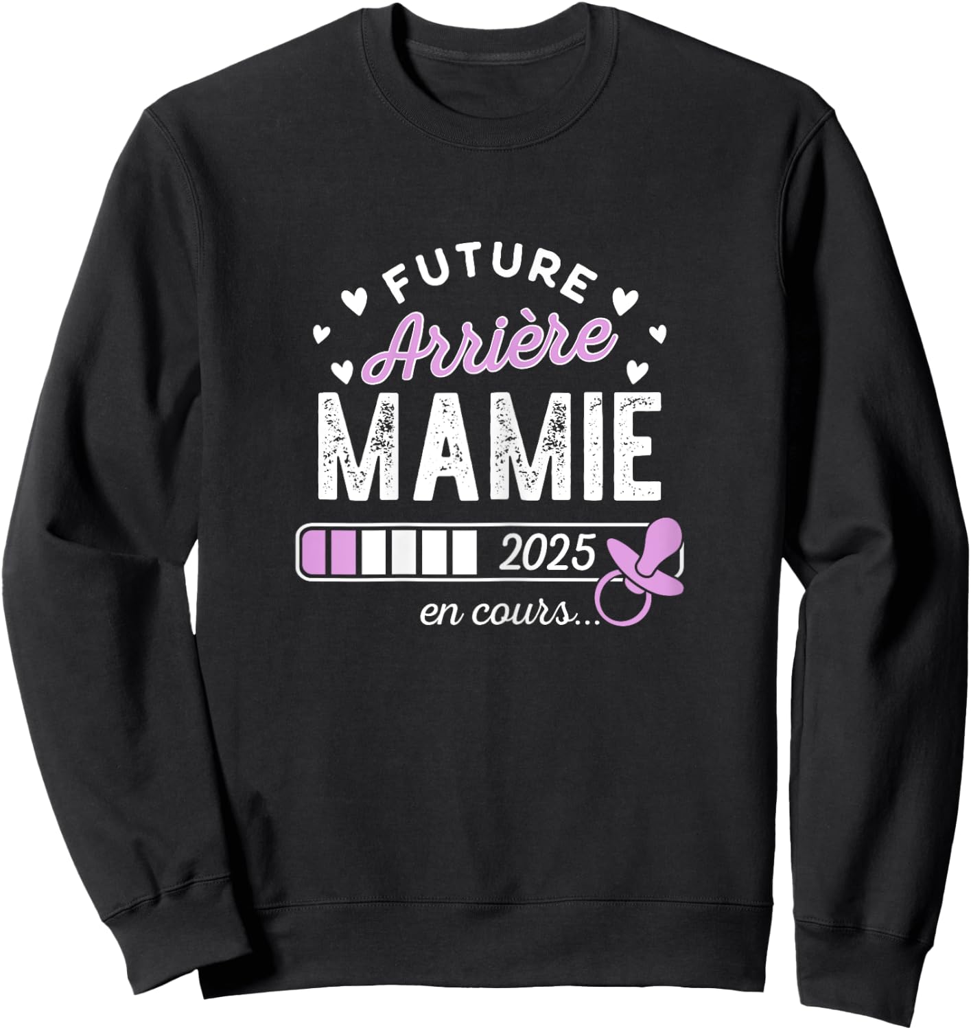 Soon Great Grandma Future Back Granny 2025 , Black, Female X-Small Sweatshirt - Sweatshirt | Black