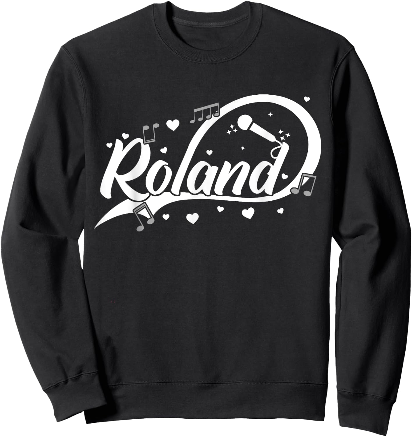 Roland | Mikrophon | Mikrofon Sweatshirt - Sweatshirt | Black