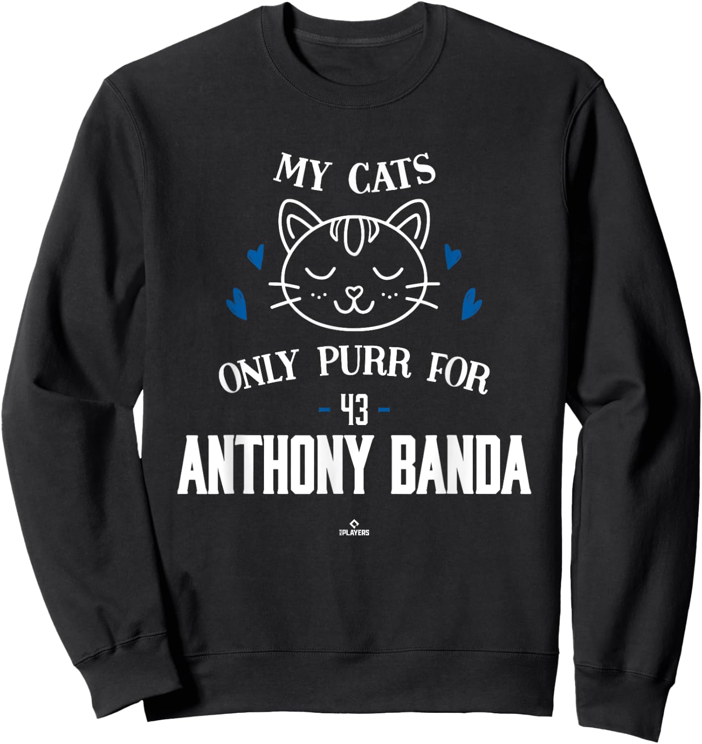 Cat Lovers for Anthony Banda Los Angeles Baseball MLBPA Sweatshirt - Sweatshirt | Black