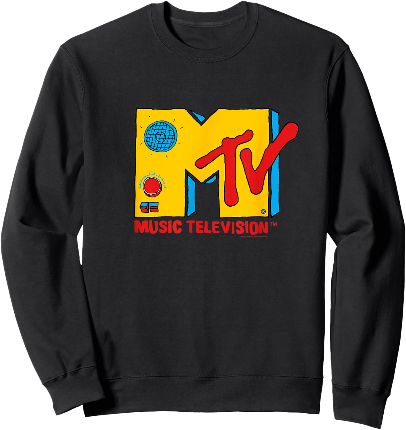 MTV Logo Retro Boombox , black Sweatshirt - Sweatshirt | Black