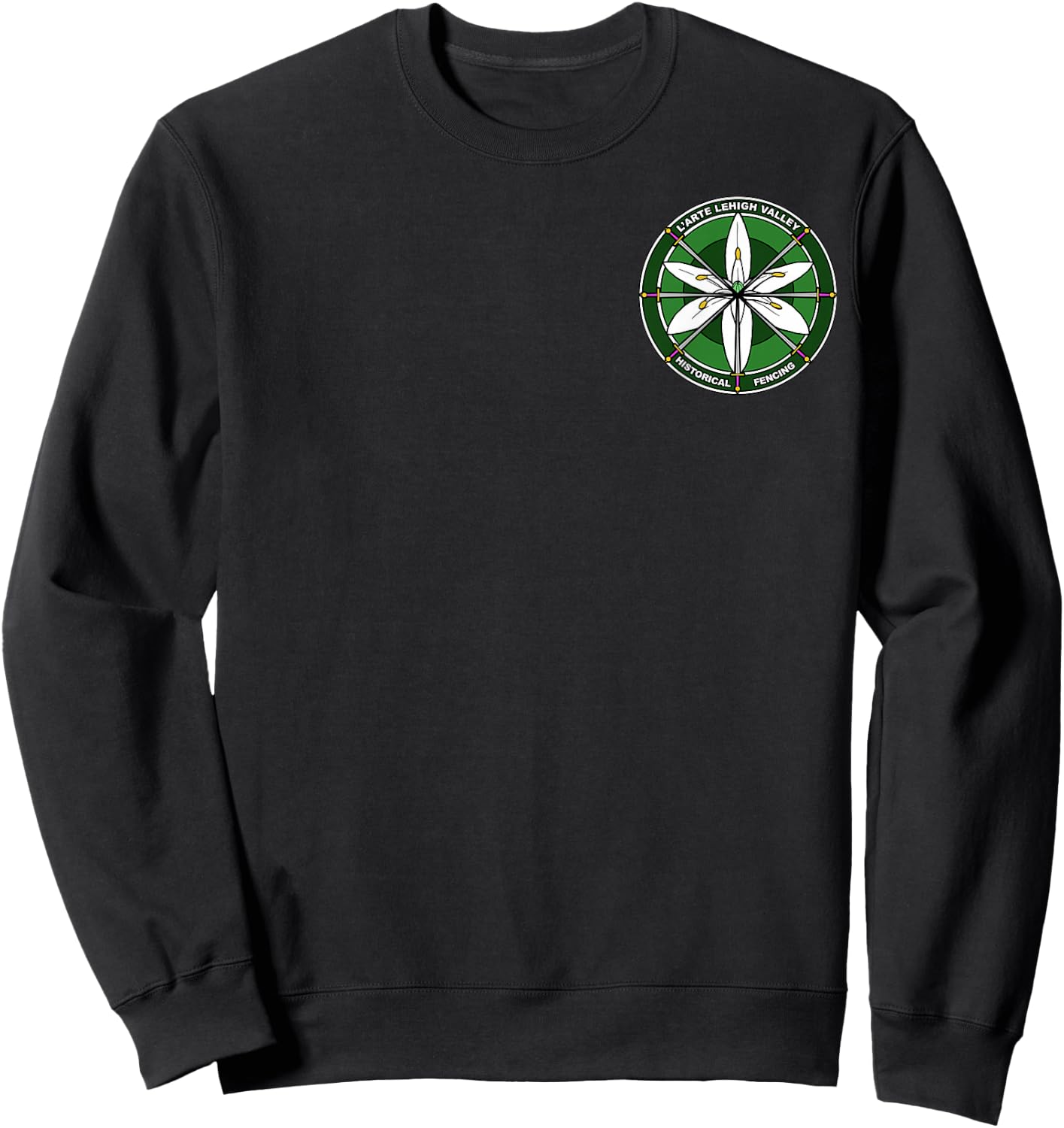 L'Arte Lehigh Valley Historical Fencing Sweatshirt - Sweatshirt | Black