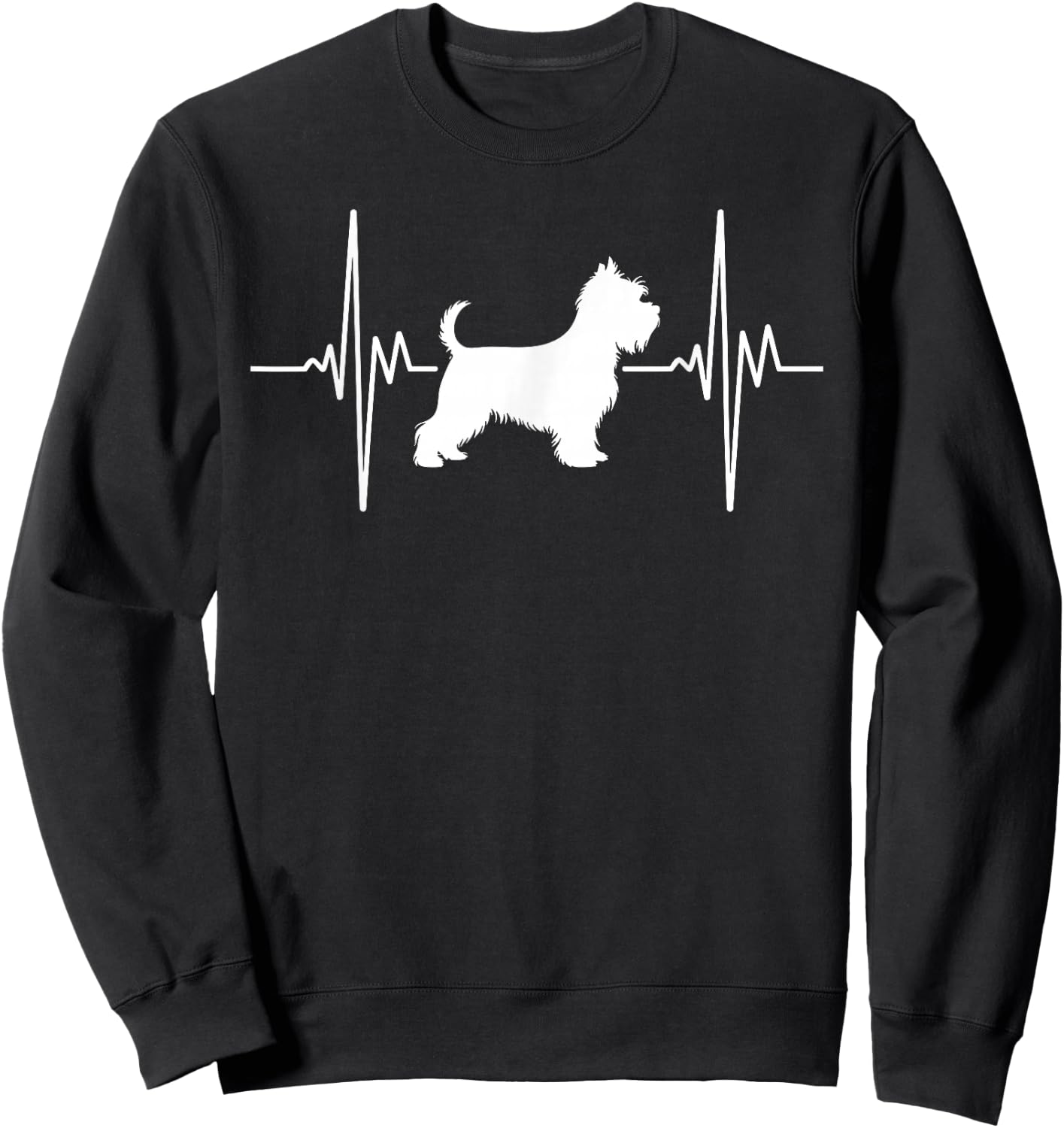 Funny Yorkshire Terrier Design Women Yorkie Lover Sweatshirt - Sweatshirt | Black