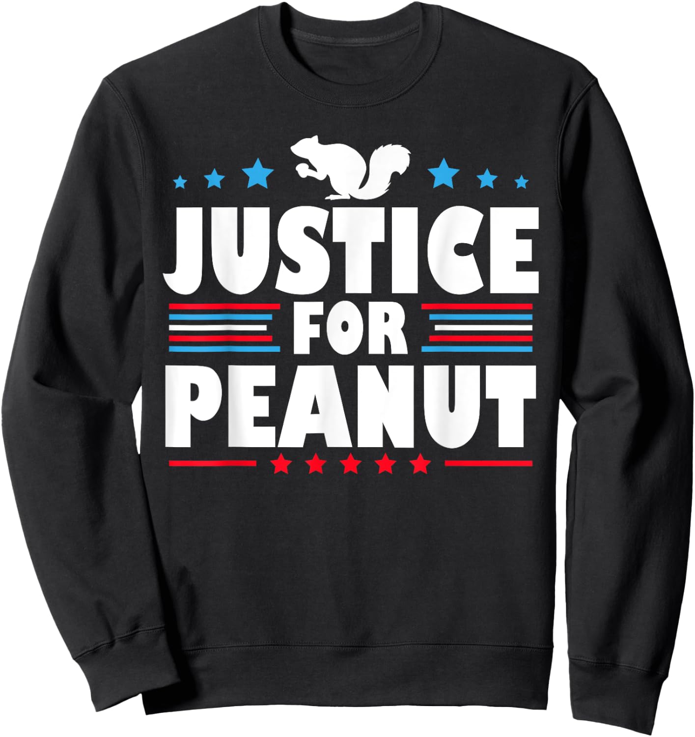 Justice For Peanut The Squirrel Sweatshirt - Sweatshirt | Black