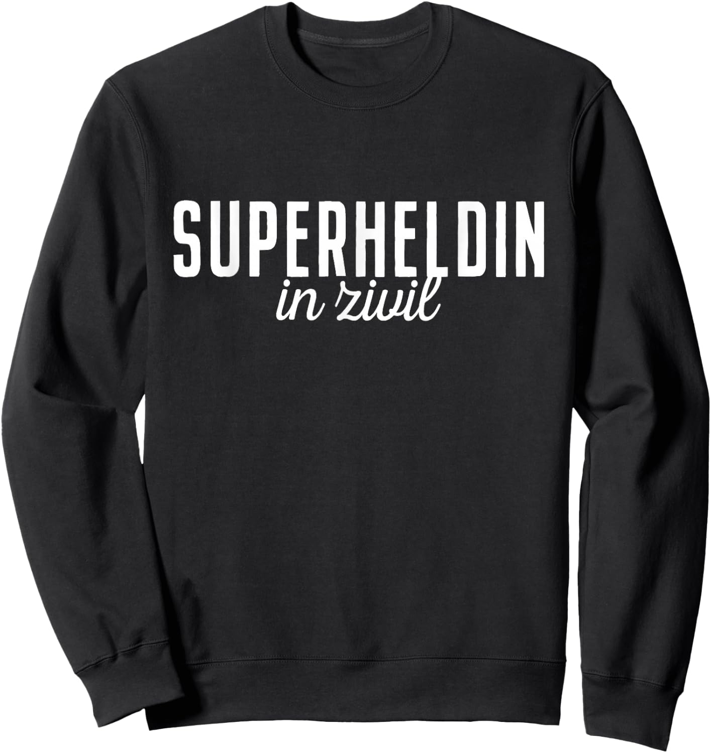 Superhero In Civil Superhero Off Duty Superhero Costume , black Sweatshirt - Sweatshirt | Black