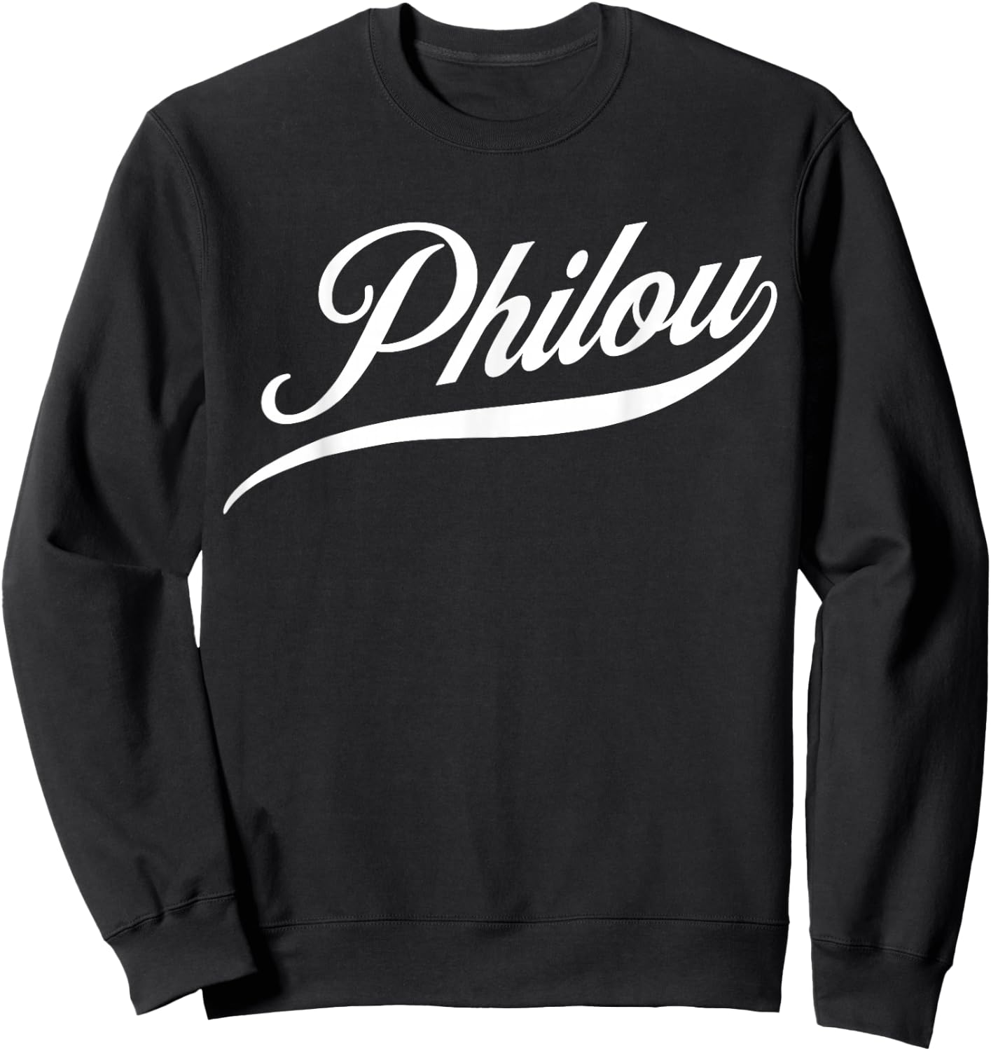 Men's Boys Funny Gift Funny Name for Philou Sweatshirt - Sweatshirt | Black