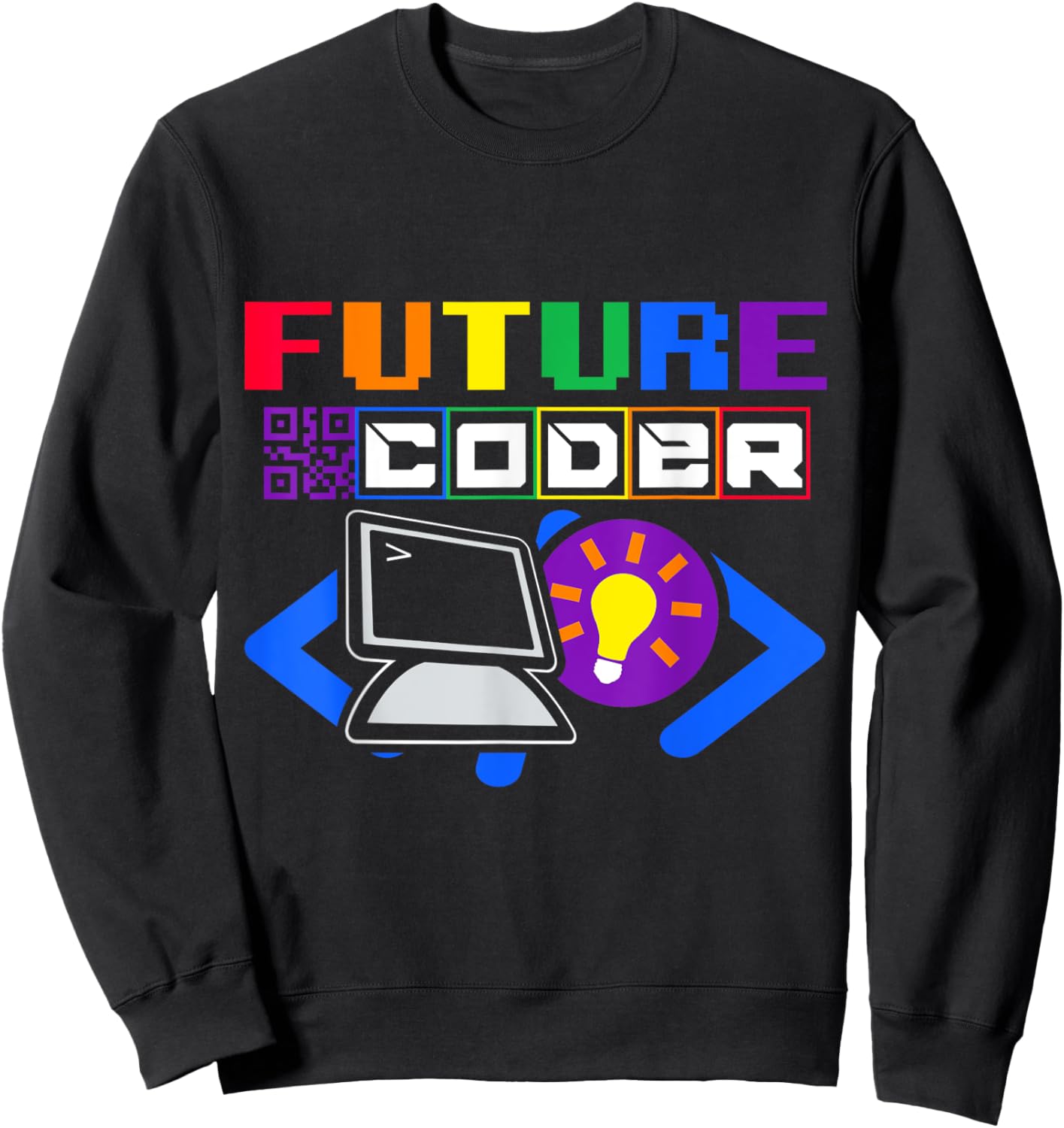 Future Coder Kid's Computer Career Sweatshirt - Sweatshirt | Black