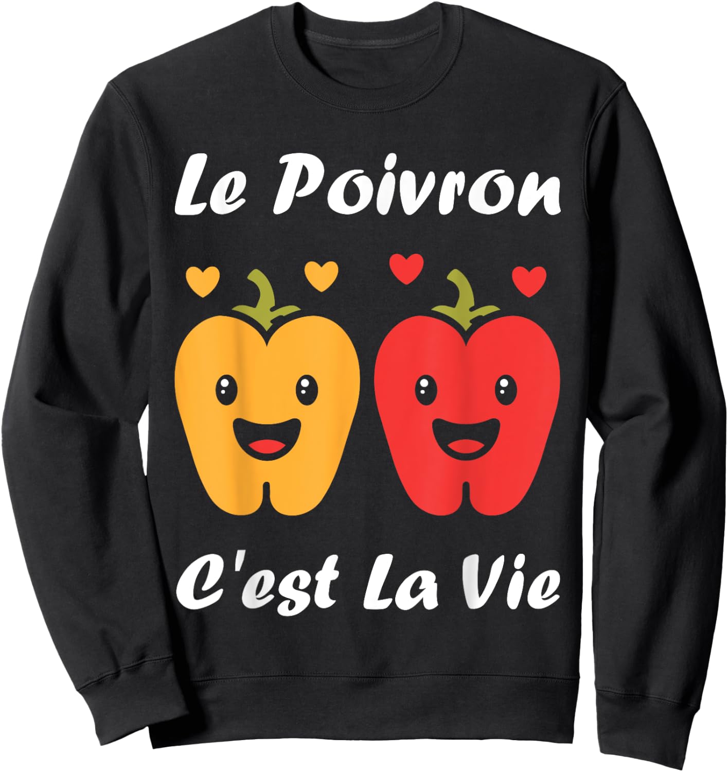 Vegetable The Pepper Is Life Humour Pepper , Black, S Sweatshirt - Sweatshirt | Black