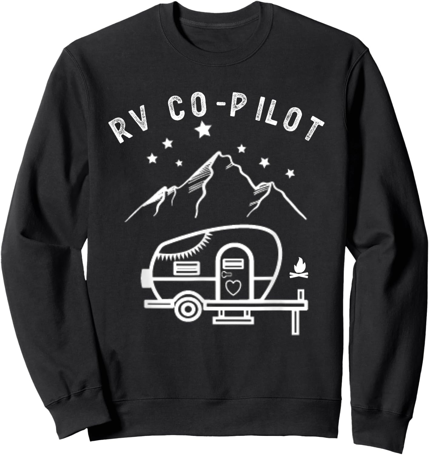 RV Co-Pilot Funny Motorhome Rv Camping Sweatshirt - Sweatshirt | Black