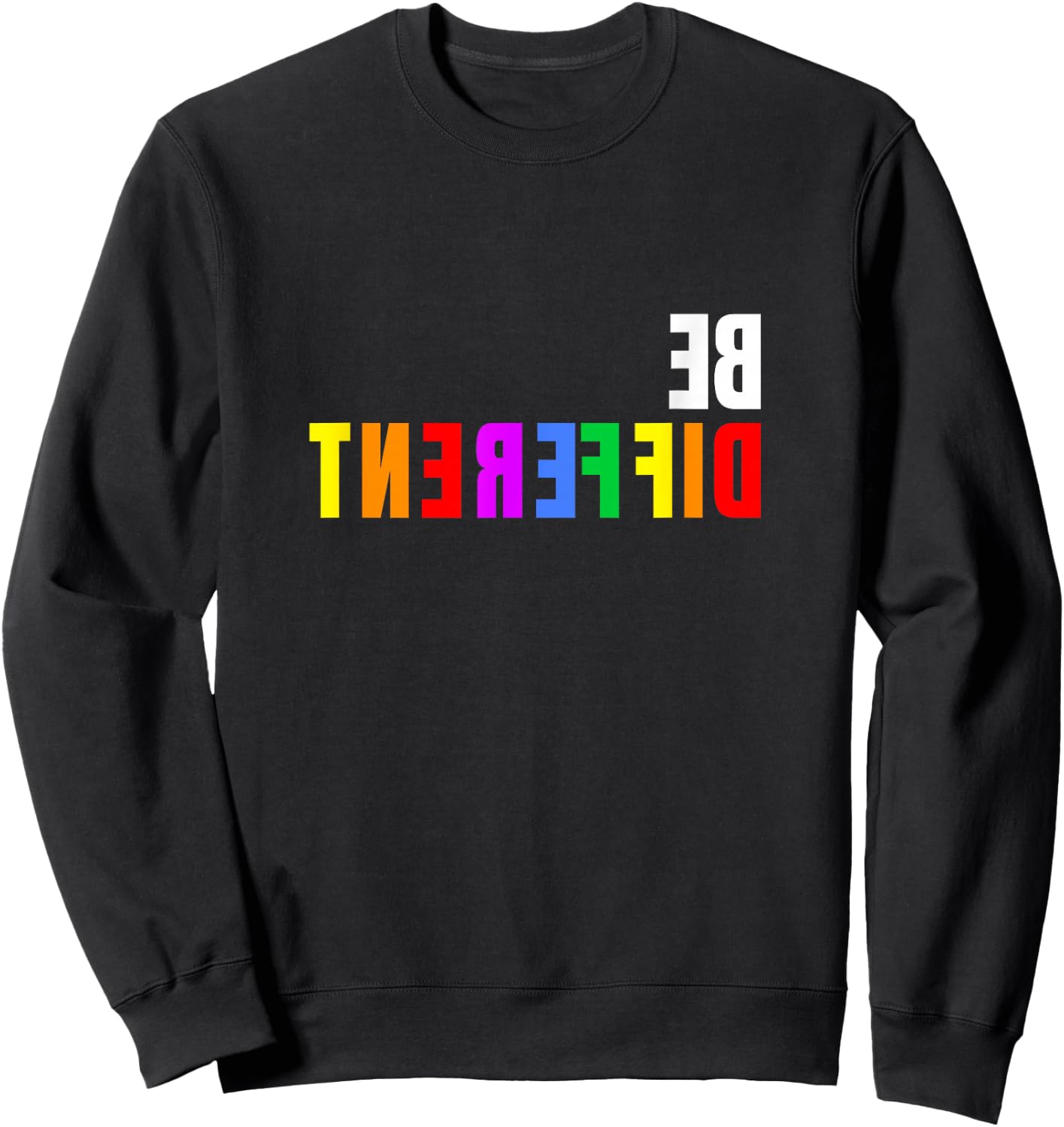 LGBT Schwul Lesbisch CSD Parade Sei Anders unterschiedlich Sweatshirt - Sweatshirt | Black
