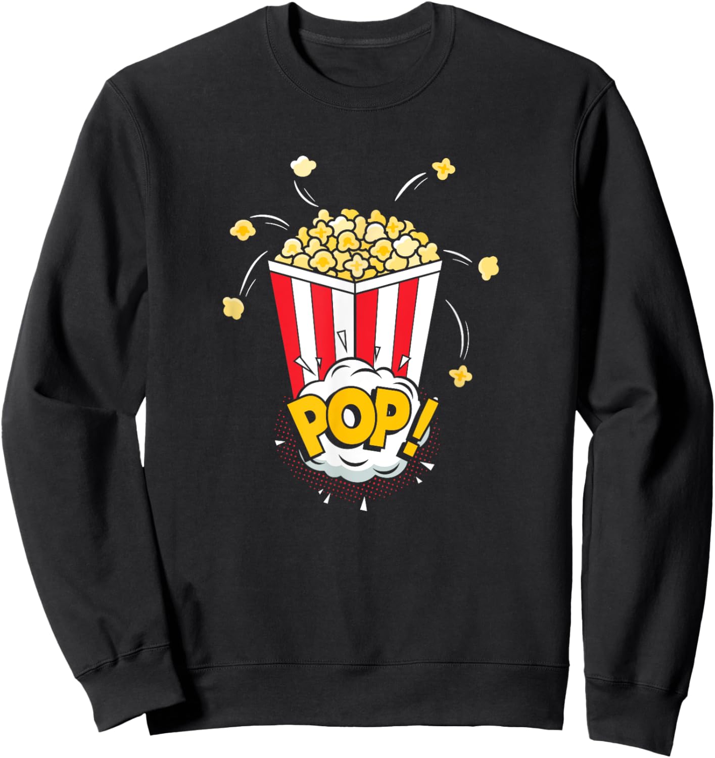 Popcorn | Movies Cinema | Food Snack Sweatshirt - Sweatshirt | Black