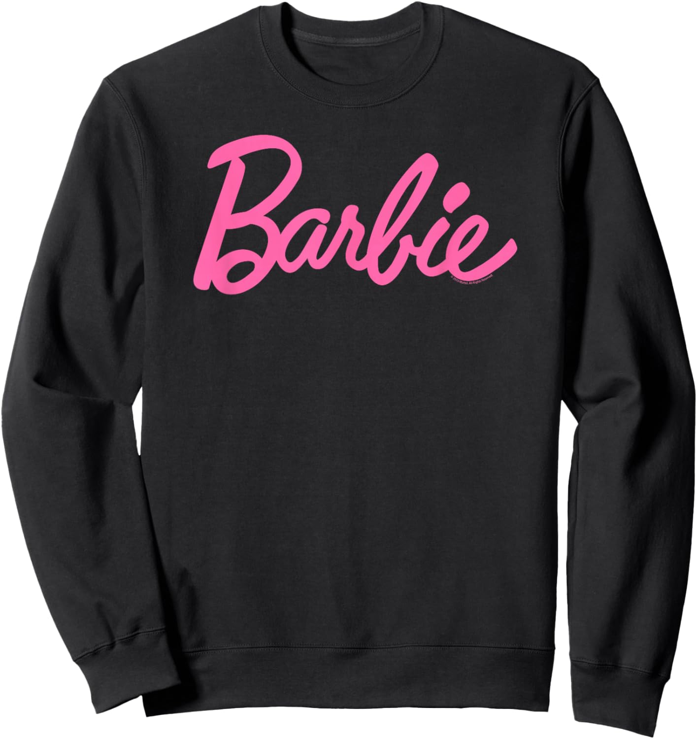 Barbie Classic Logo Pink , black Sweatshirt - Sweatshirt | Black