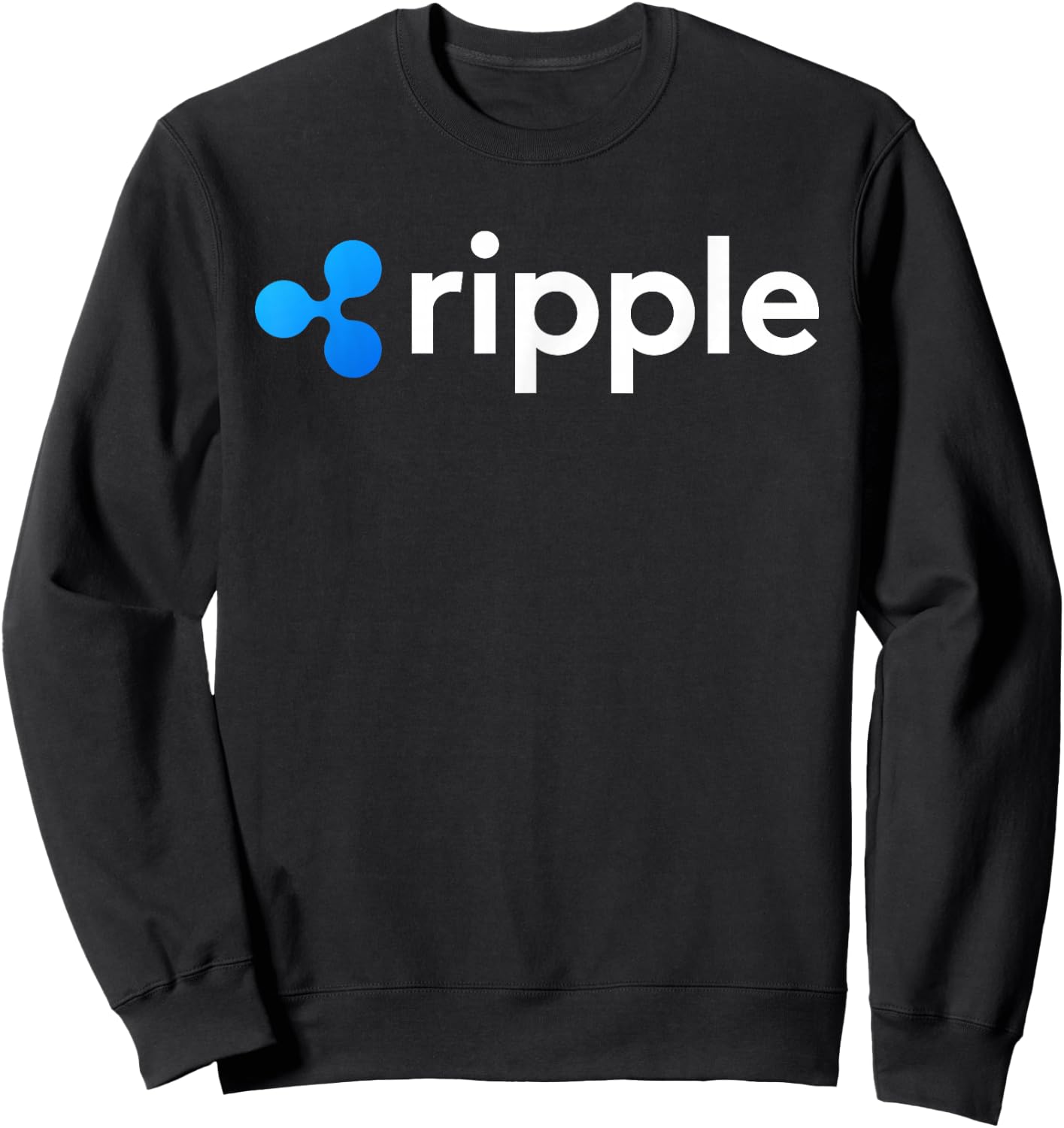 Ripple Logo Crypto XRP Coin Cryptocurrencies Sweatshirt - Sweatshirt | Black