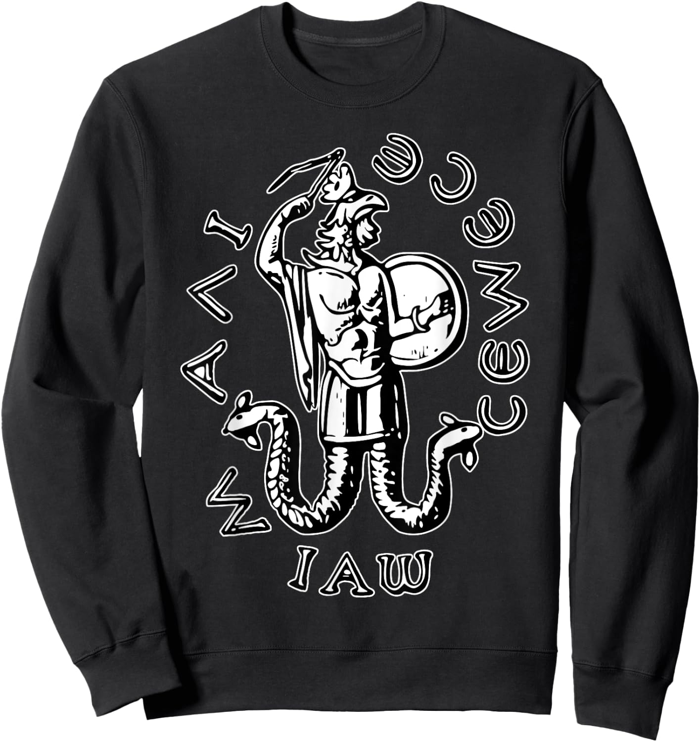Abraxas God IAO, God GAIO Black Sweatshirt - Sweatshirt | Black