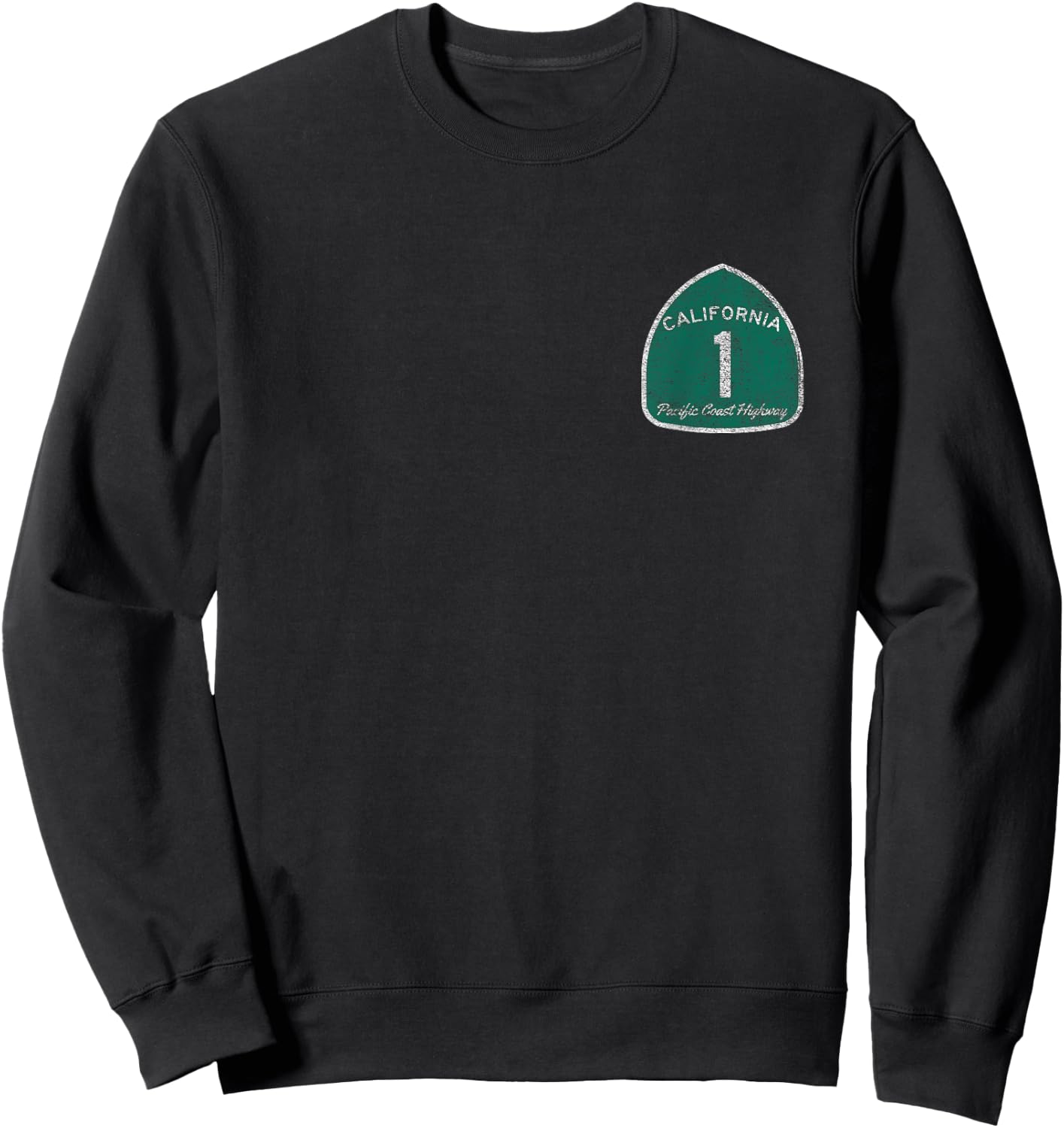 California Highway 1 One Pacific Coast Sweatshirt - Sweatshirt | Black