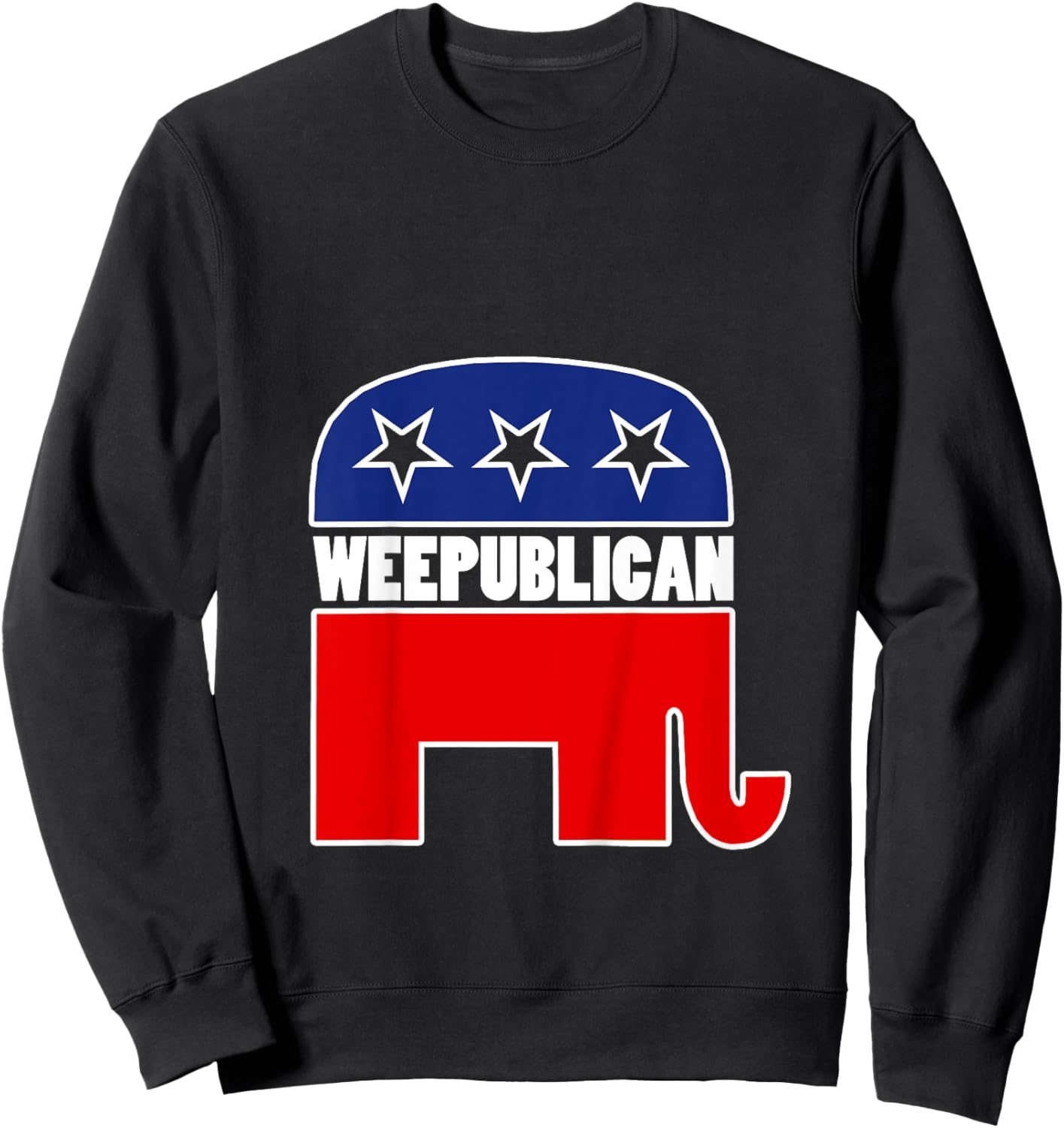 WEEpublican shirt kids republican gop elephant logo Sweatshirt - Sweatshirt | Black