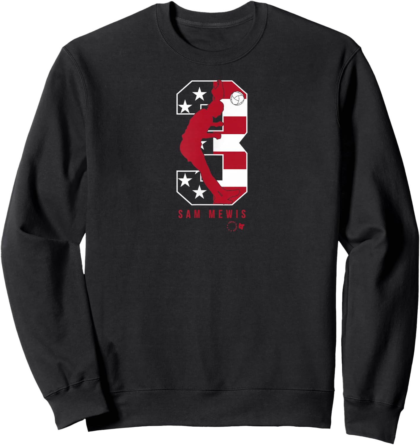 Sam Mewis 3: USWNT Players Association - USA Soccer Sweatshirt - Sweatshirt | Black
