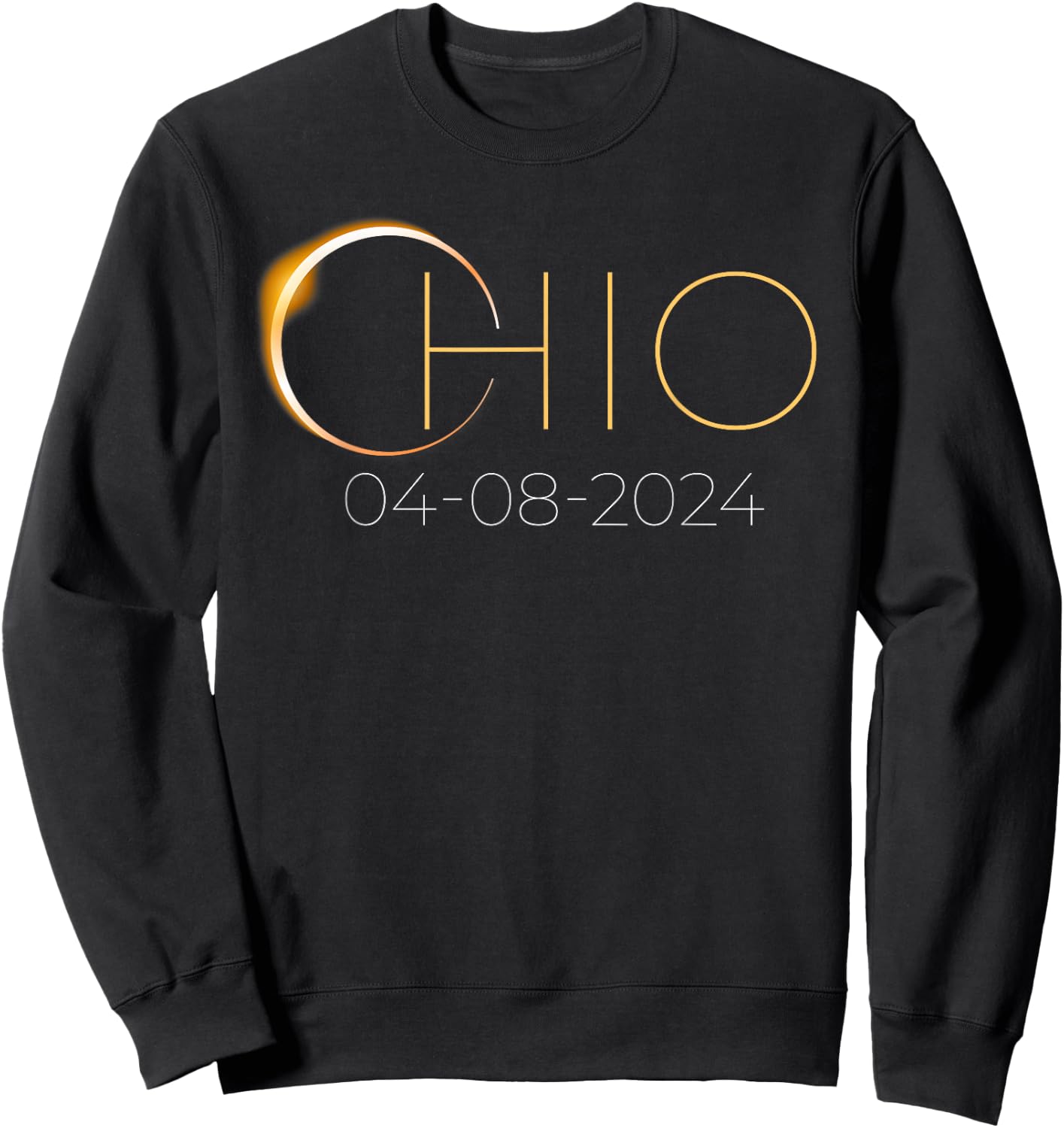 Solar Eclipse 2024 Shirt State Ohio Total Solar Eclipse Sweatshirt - Sweatshirt | Black