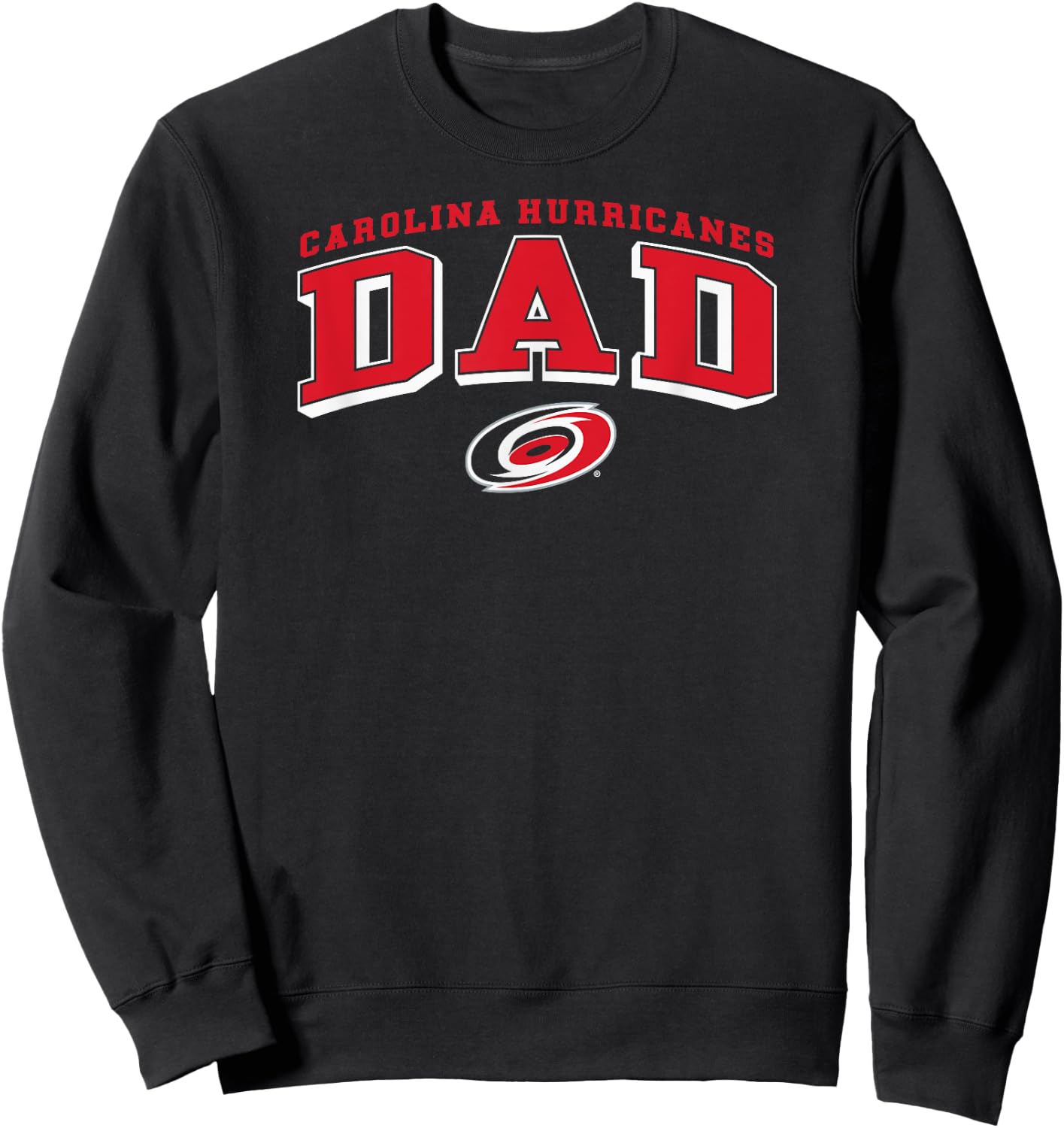 Carolina Hurricanes Dad Arch Black NHL Officially Licensed Sweatshirt - Sweatshirt | Black