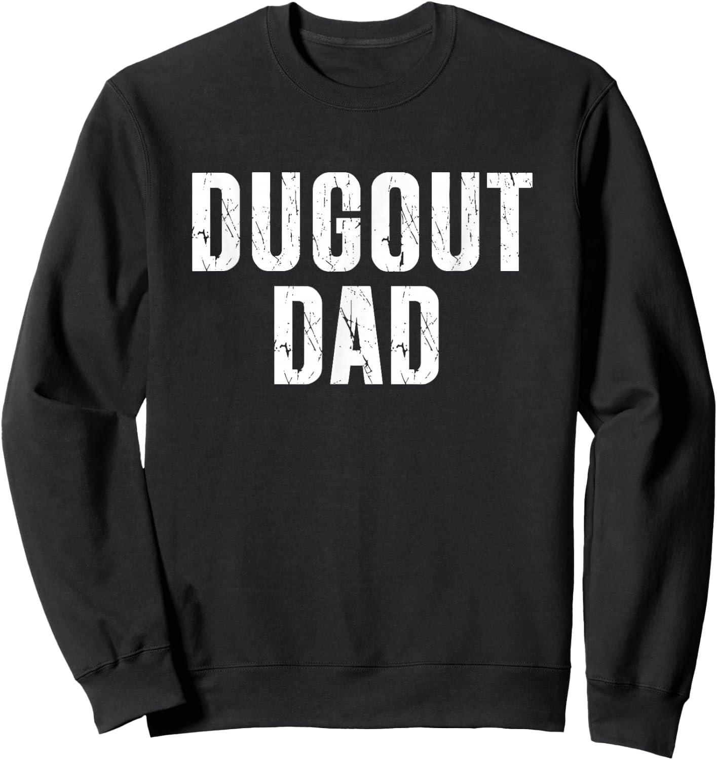 Softball Dugout Dad Sweatshirt - Sweatshirt | Black
