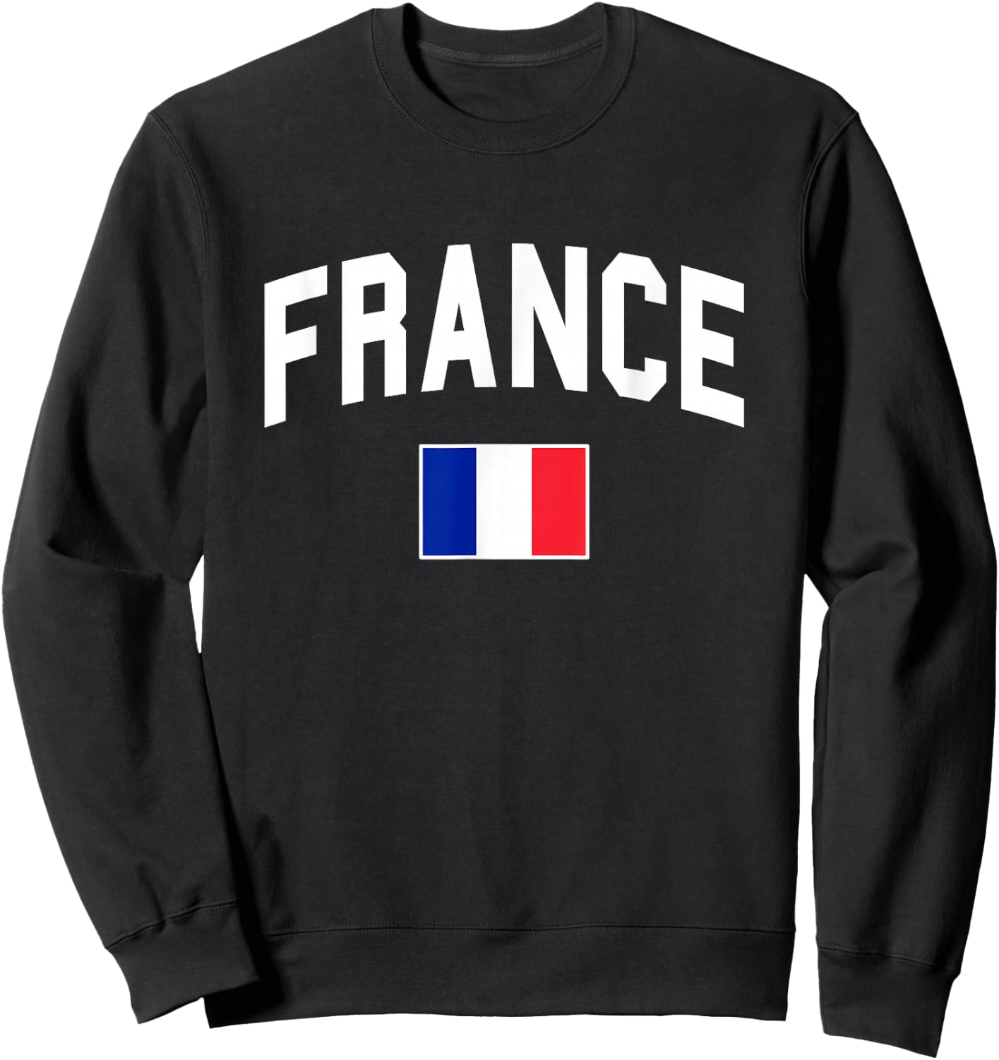 France - Flag of France - Throwback Design - Classic Sweatshirt - Sweatshirt | Black