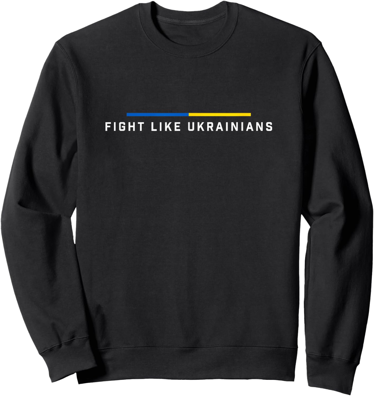 Fight Like Ukrainische Ukraine Flagge Support Sweatshirt - Sweatshirt | Black