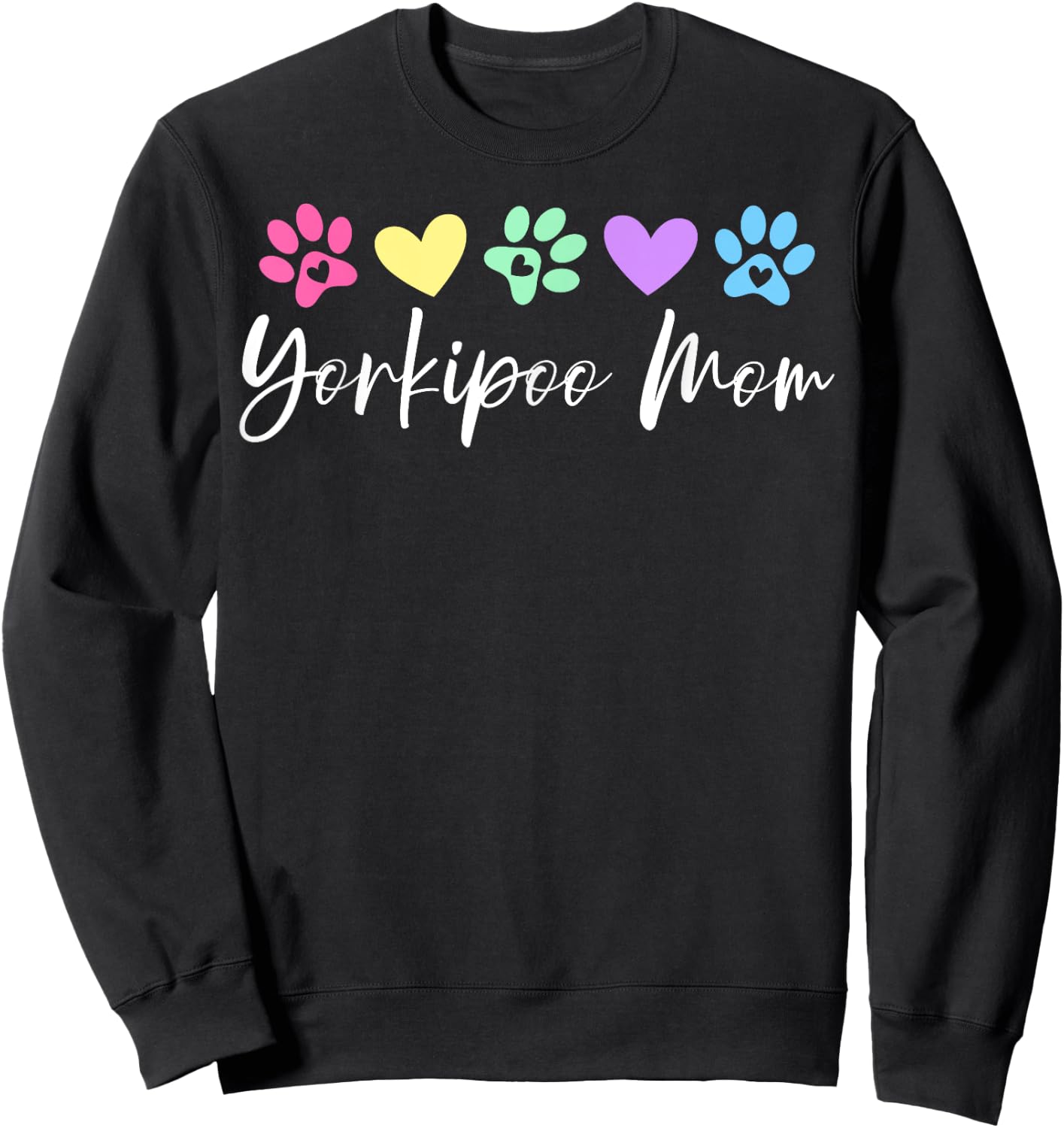 Yorkipoo Mom Yorkipoo Dog Owner Men Women Sweatshirt - Sweatshirt | Black