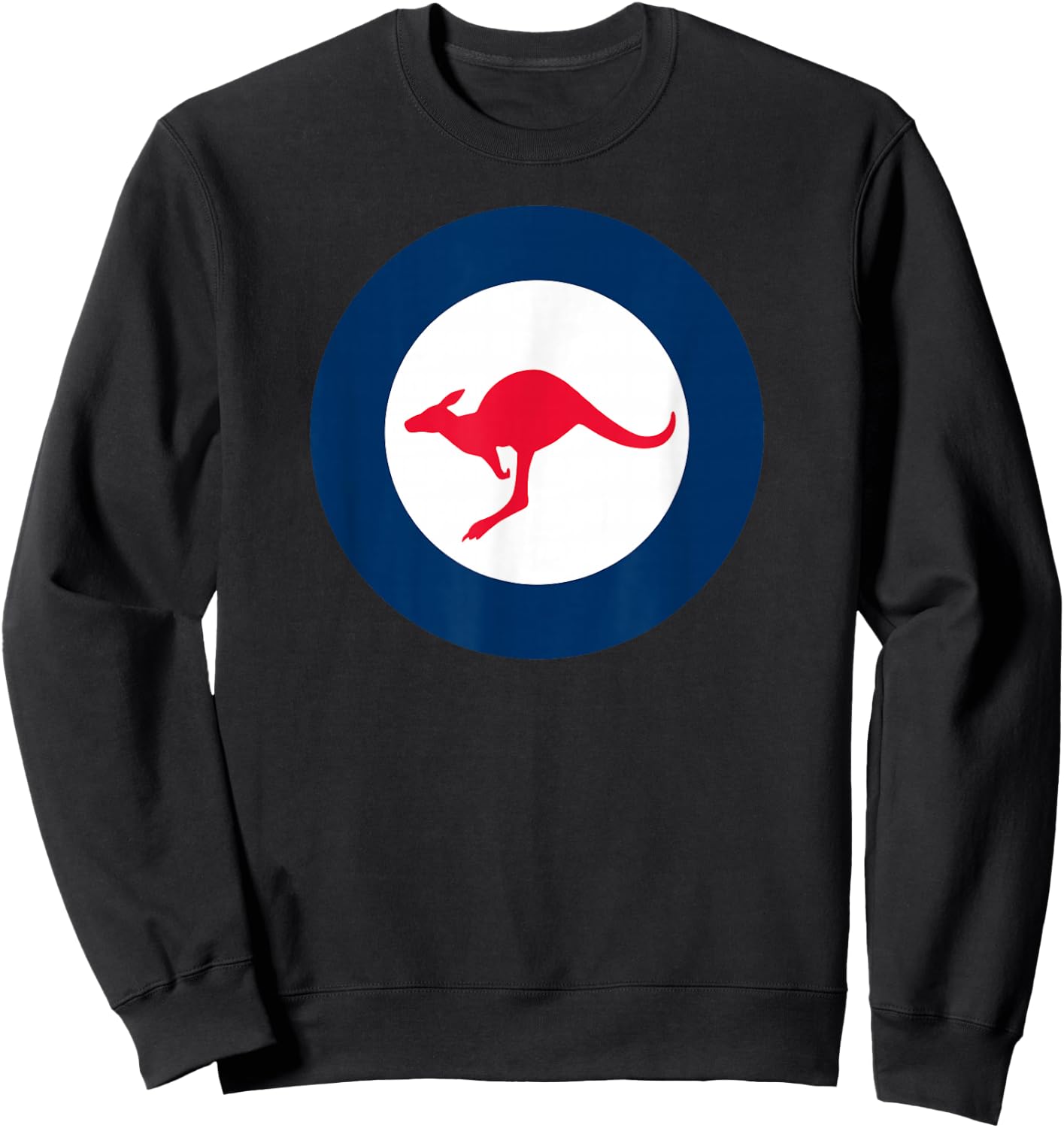 RAAF Style Round Air Force Style Symbol Sweatshirt - Sweatshirt | Black