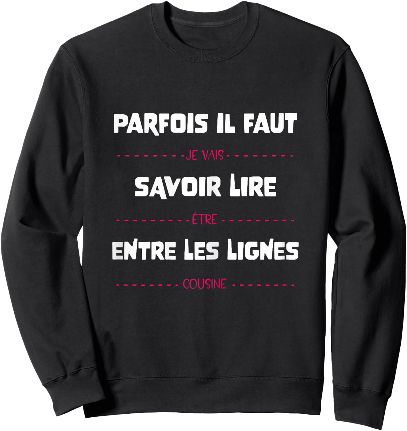 Future Cousin Announcement Pregnancy Baby Funny Child , Pink Sweatshirt - Sweatshirt | Black