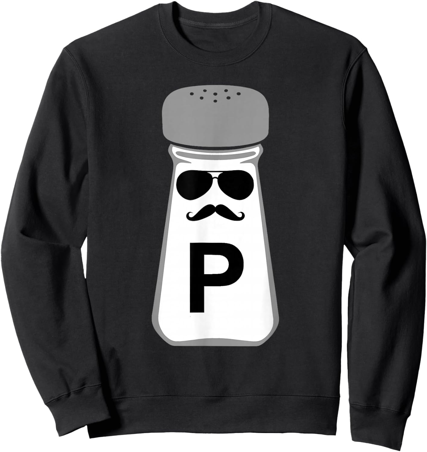 Salt and Pepper Halloween Costume , black Sweatshirt - Sweatshirt | Black