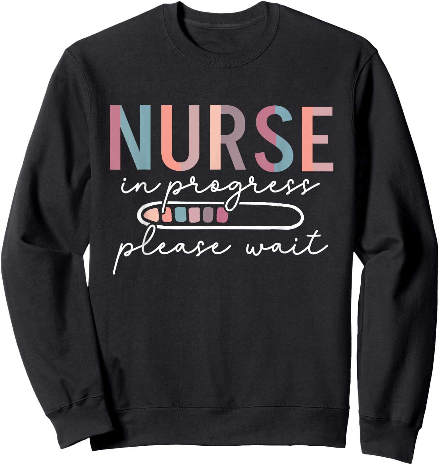Funny Nursing student Nurse Appreciation Black Modern Classic Lace Embellished Nurse Graduation - Female, -Adults, Small Sweatshirt - Sweatshirt | Black