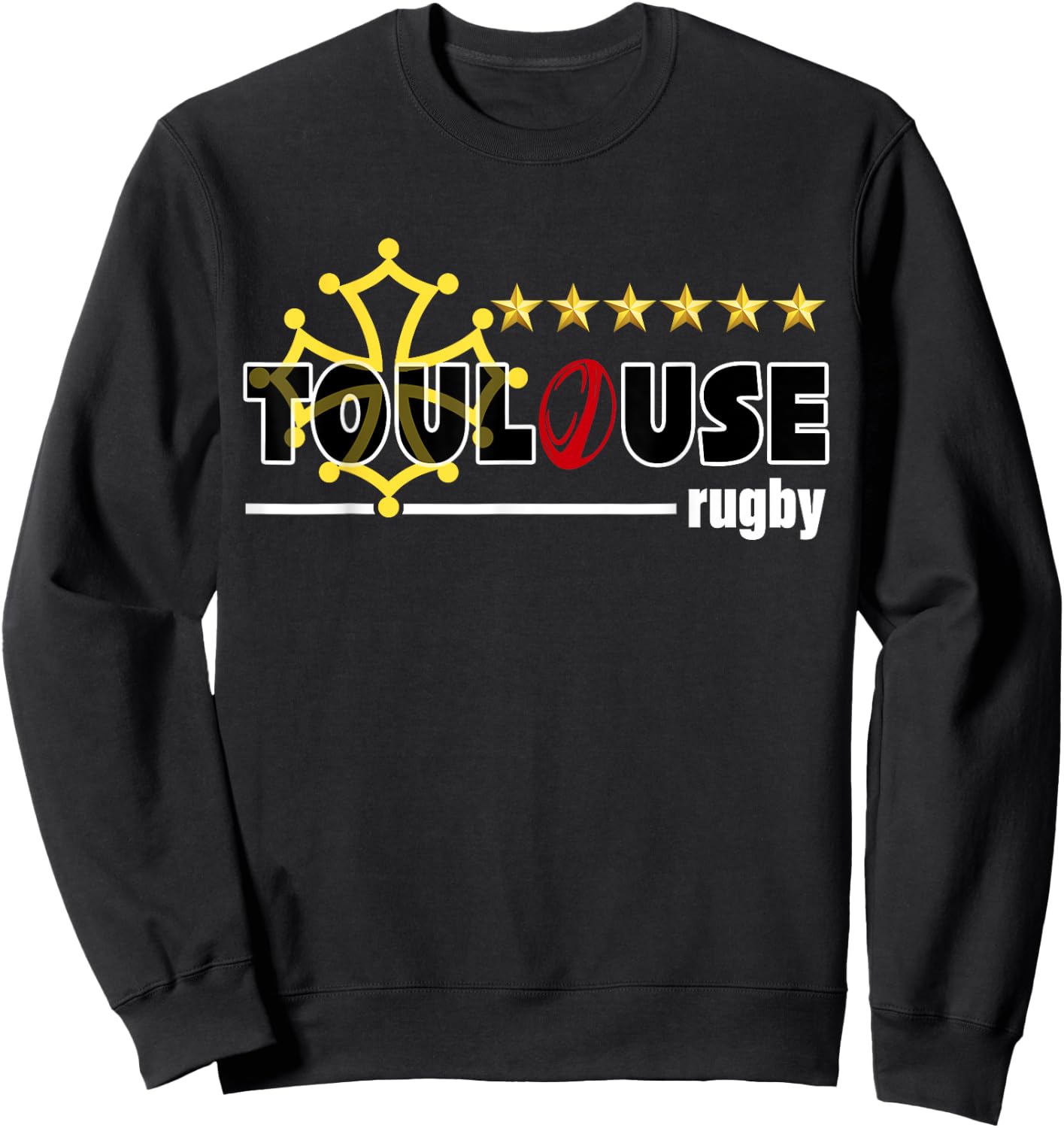 Toulouse Rugit Supporter Occitanie Pride Man Woman Child , Black, S Sweatshirt - Sweatshirt | Black