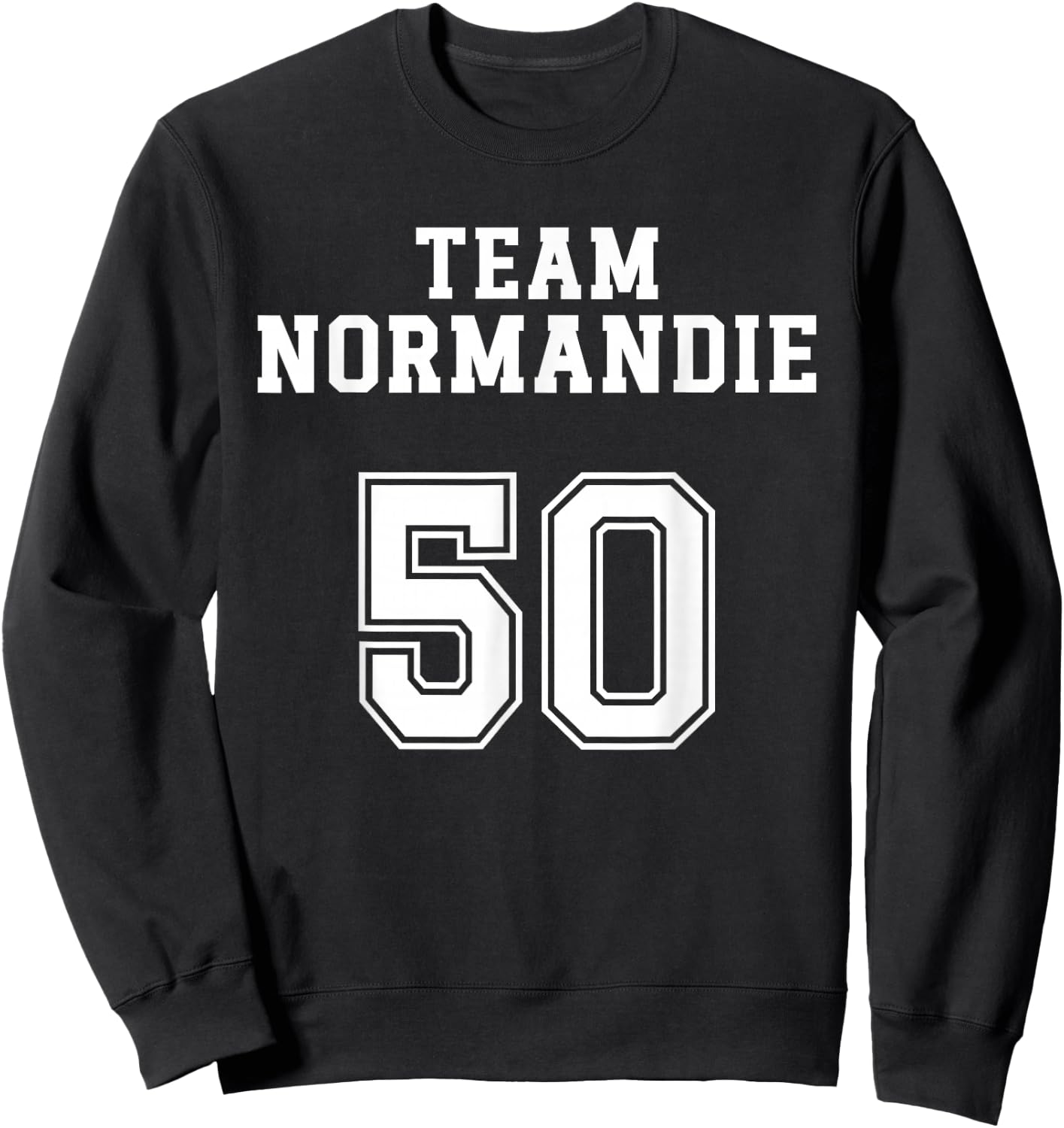 Normandy Humour Normand Team Normandy Sleeve Region Sweatshirt - Sweatshirt | Black