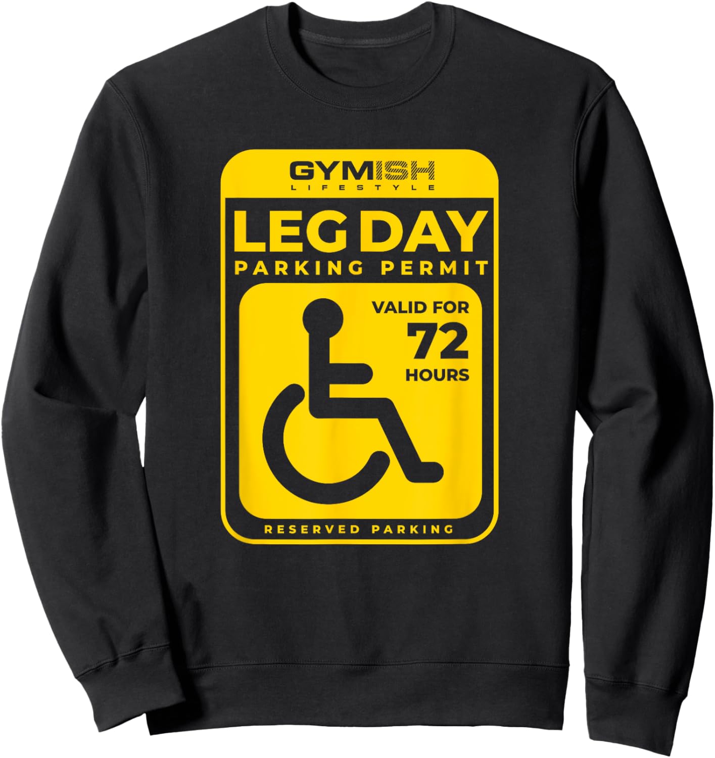 Leg Day Permit Gewichtheben, Workout, Heben, lustiges Fitnessstudio, Herren Sweatshirt - Sweatshirt | Black