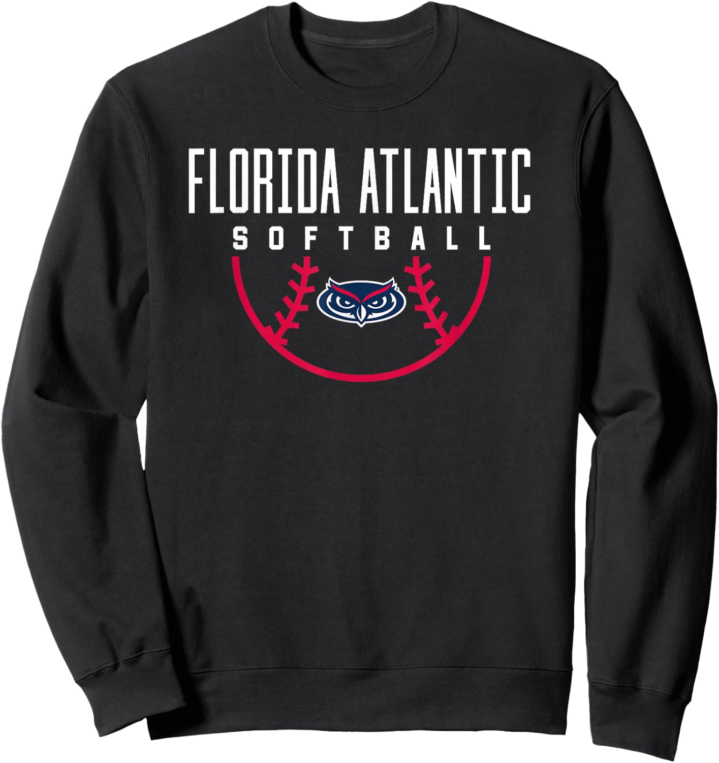 Florida Atlantic University FAU Owls Softball Sweatshirt - Sweatshirt | Black