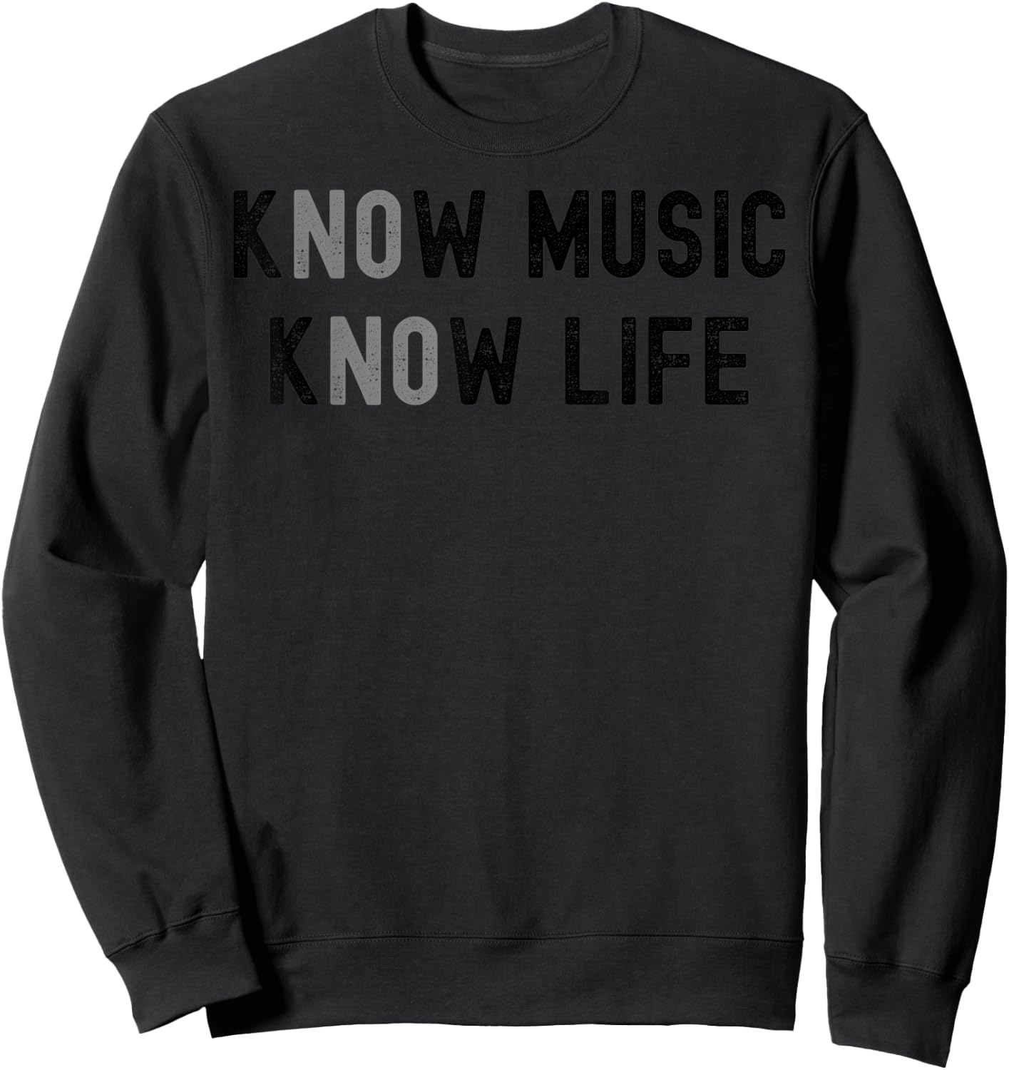 No Music No Life Sweatshirt - Sweatshirt | Black