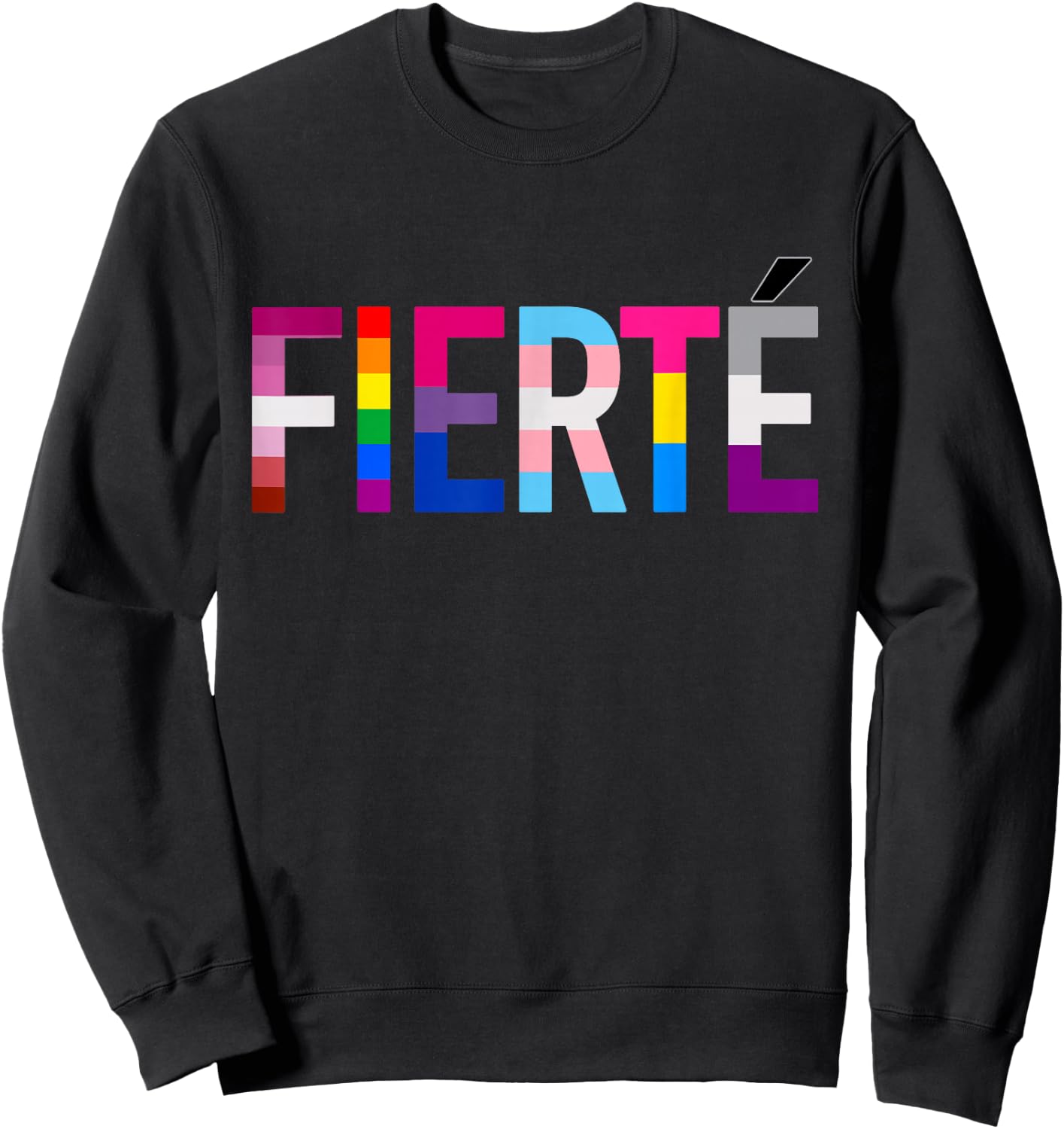 LGBT Pride Flag Rainbow Gay Lesbian , Black, S Sweatshirt - Sweatshirt | Black