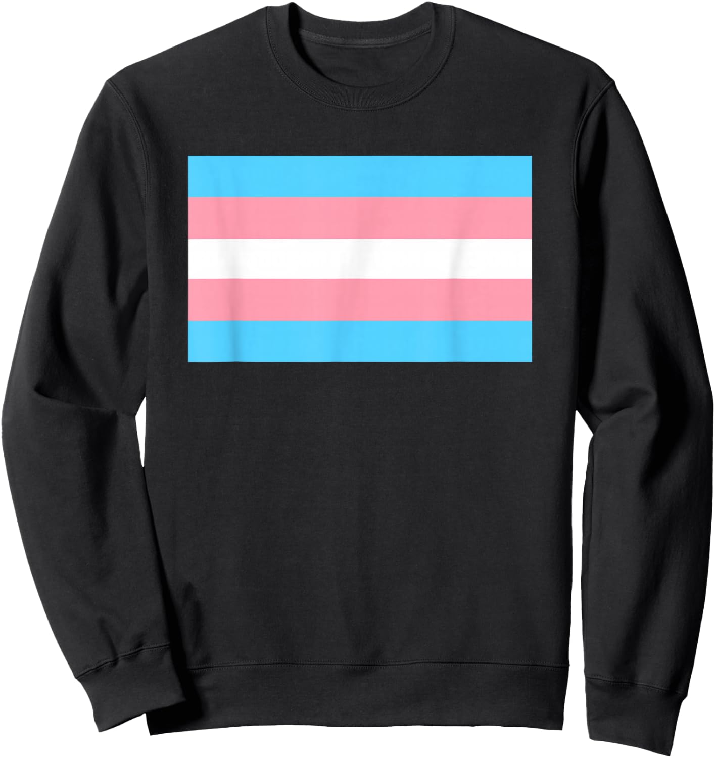 Transgender Flag Trans Pride Sweatshirt - Sweatshirt | Black