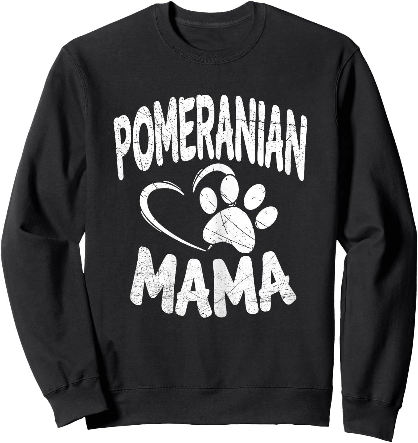 Pomeranian Mama Dog Lover Pom Mom Owner Gifts Sweatshirt - Sweatshirt | Black