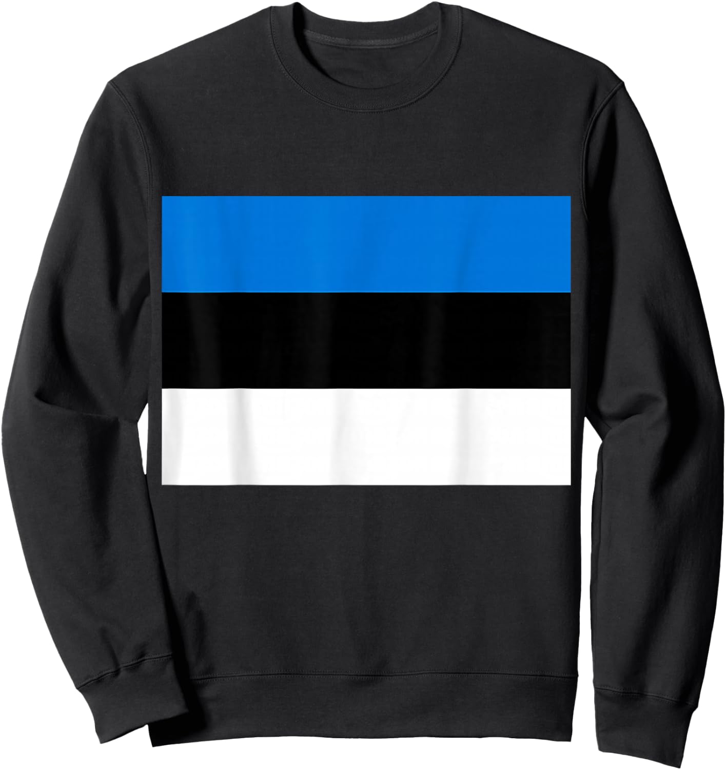 Flag Of Estonia Proud Patriot Souvenir Fan Patriotic Pride Sweatshirt - Sweatshirt | Black