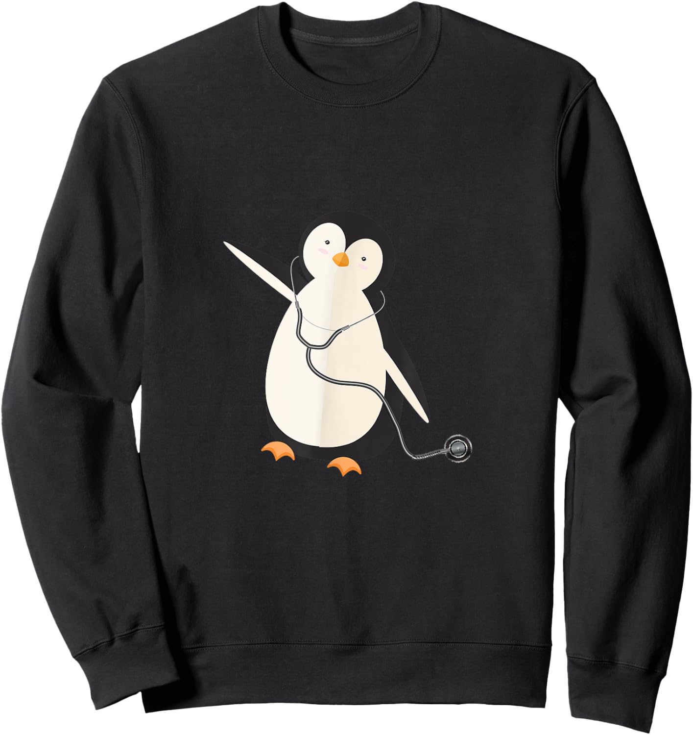 Penguin Pediatrician Pediatric Doctor Physician Surgeon Sweatshirt - Sweatshirt | Black