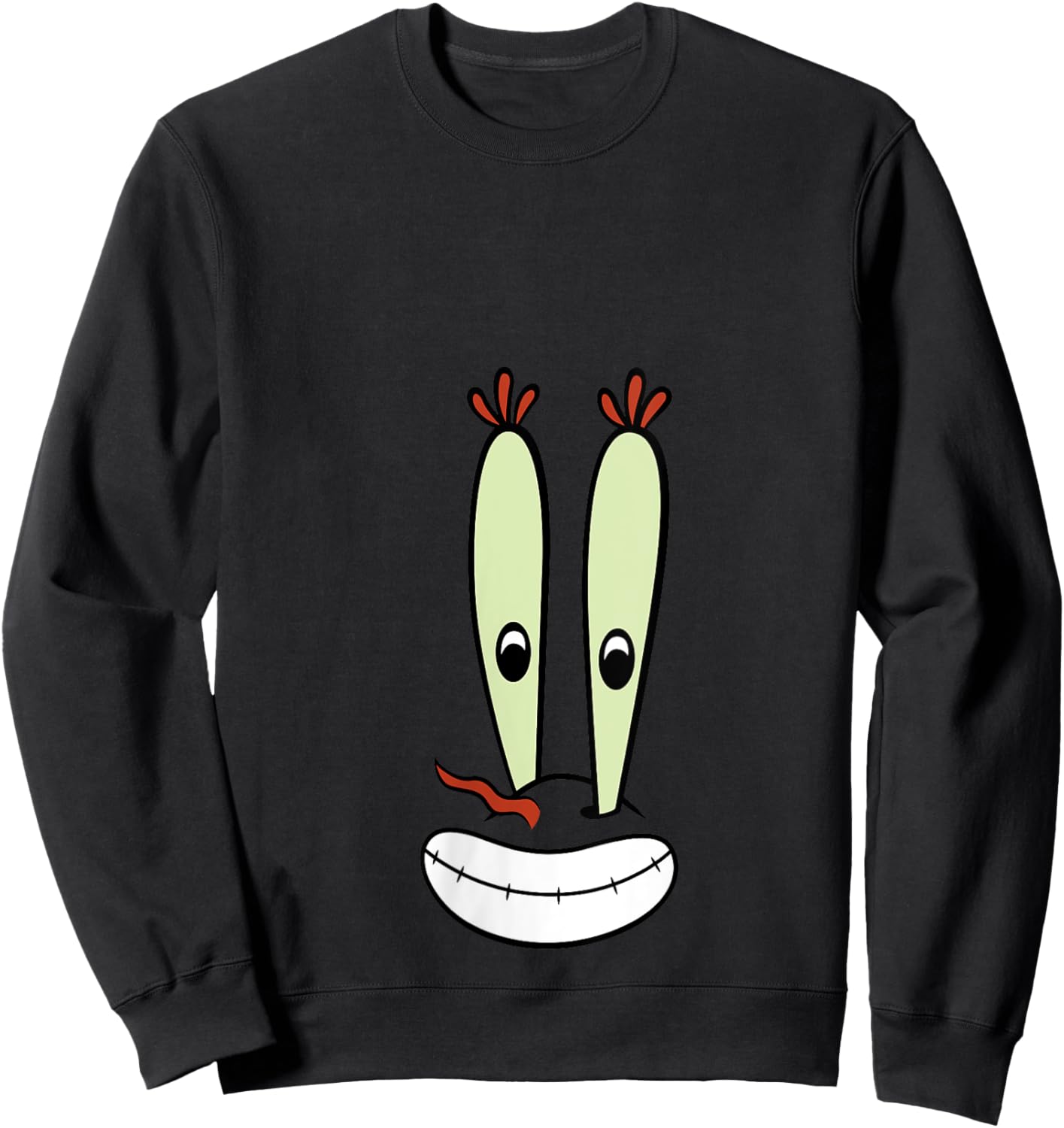 SpongeBob SquarePants Halloween Mr. Krabs Big Face Costume V-Neck Sweatshirt - Sweatshirt | Black