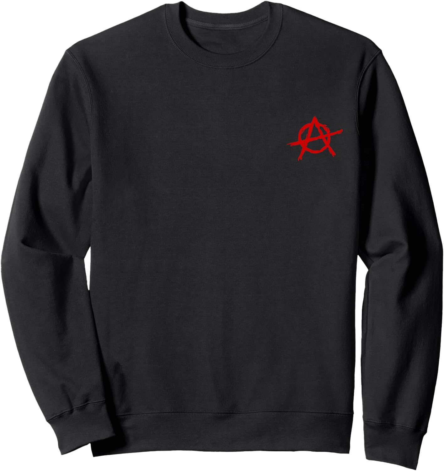 Anarchy, sign, A red black, pirate, rebel, punk, anti, left Sweatshirt - Sweatshirt | Black