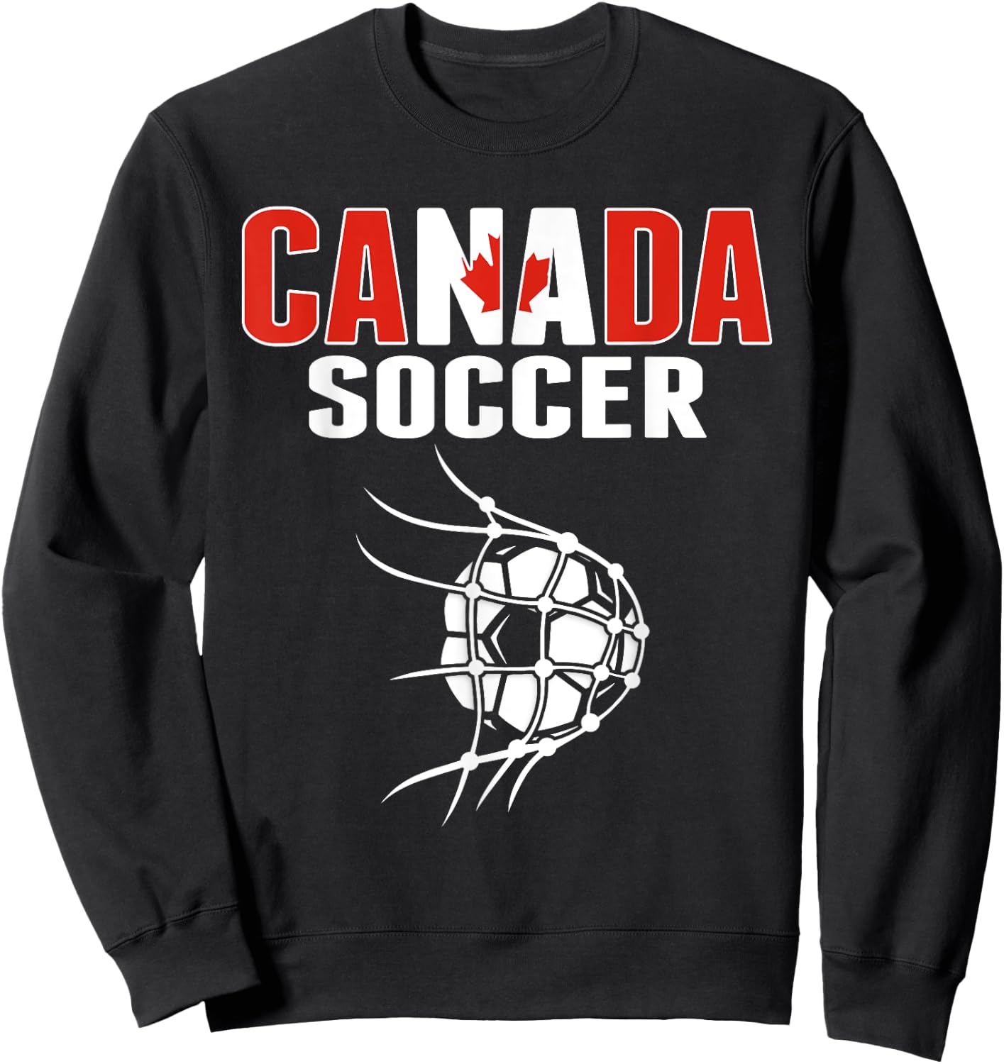 Canada Soccer Fans Jersey - Support Canadian Football Team Sweatshirt - Sweatshirt | Black