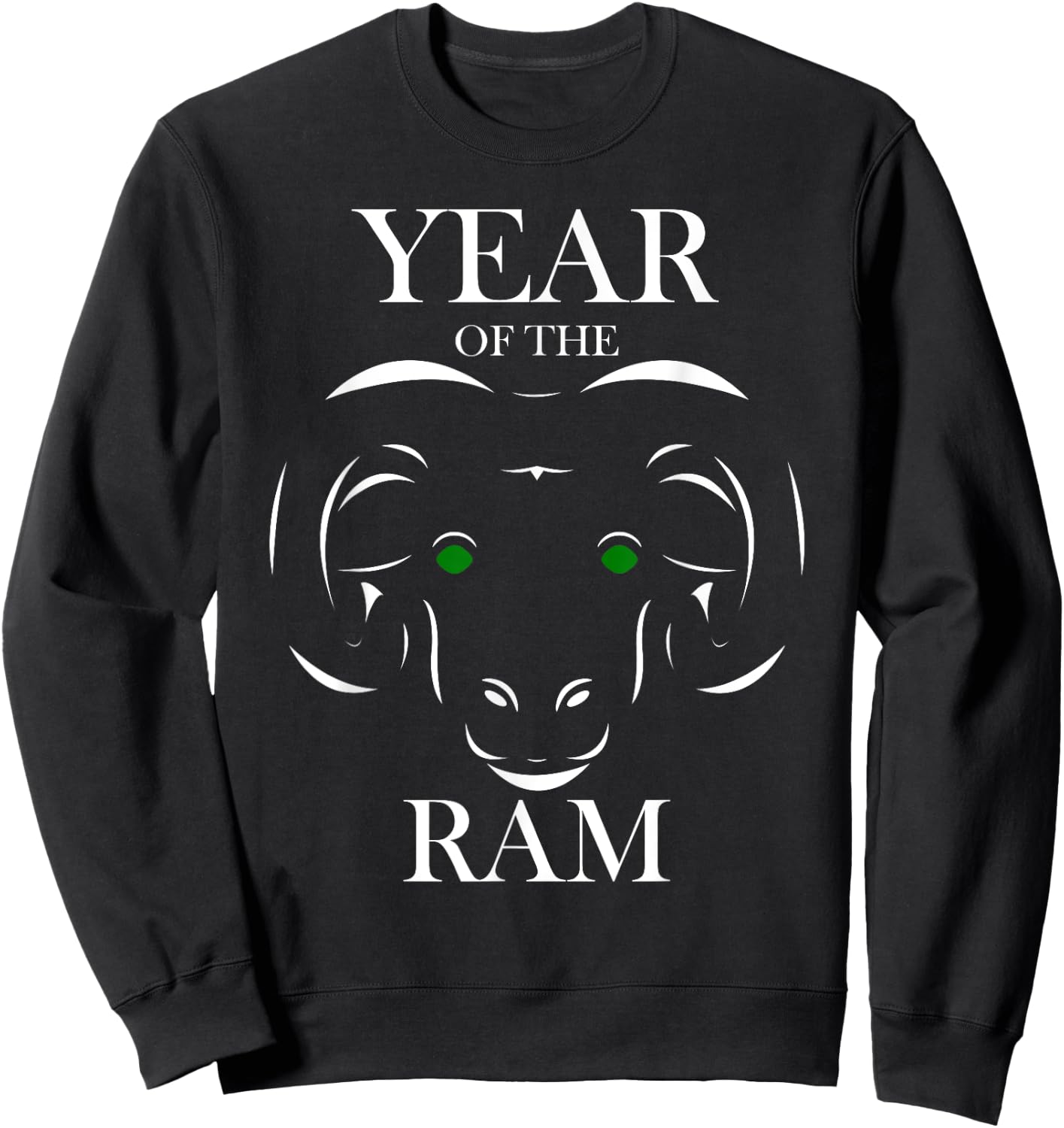 Year of the Ram Sheep Chinese Zodiac Sweatshirt - Sweatshirt | Black