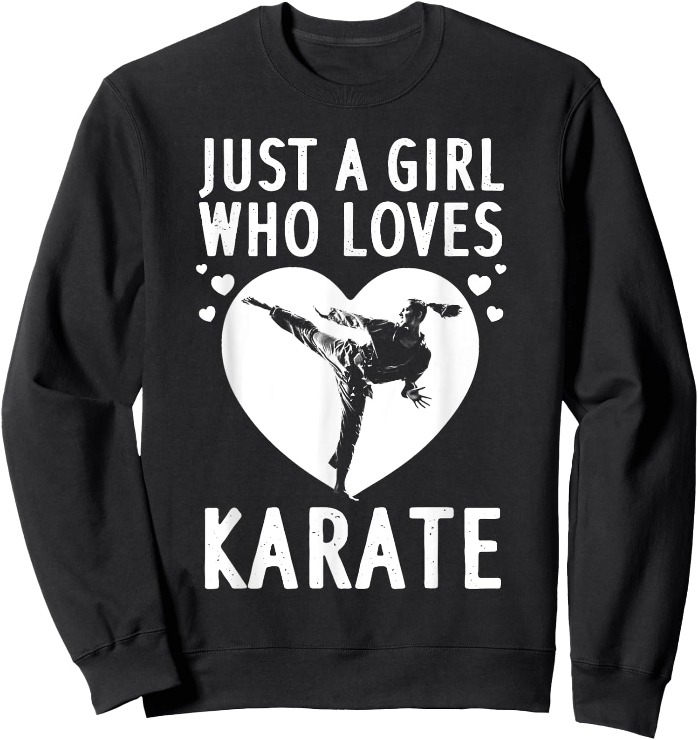 Funny Karate Girls Karate Black Belt Martial Arts Sweatshirt - Sweatshirt | Black